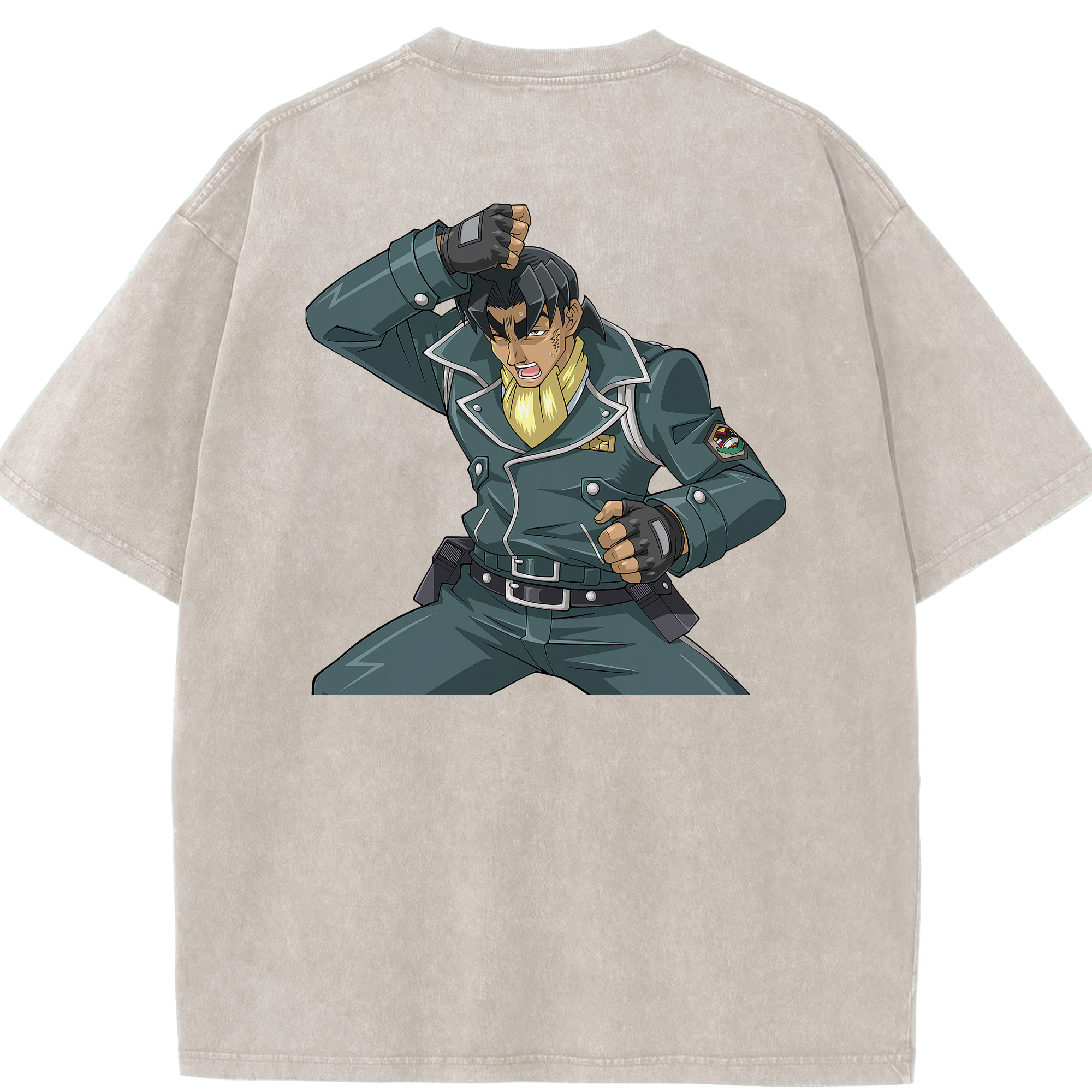 （画像用） 遊☆戯☆王 Yu-Gi-Oh! 綿100% ヴィンテージ風 半袖Tシャツ（背面プリント）