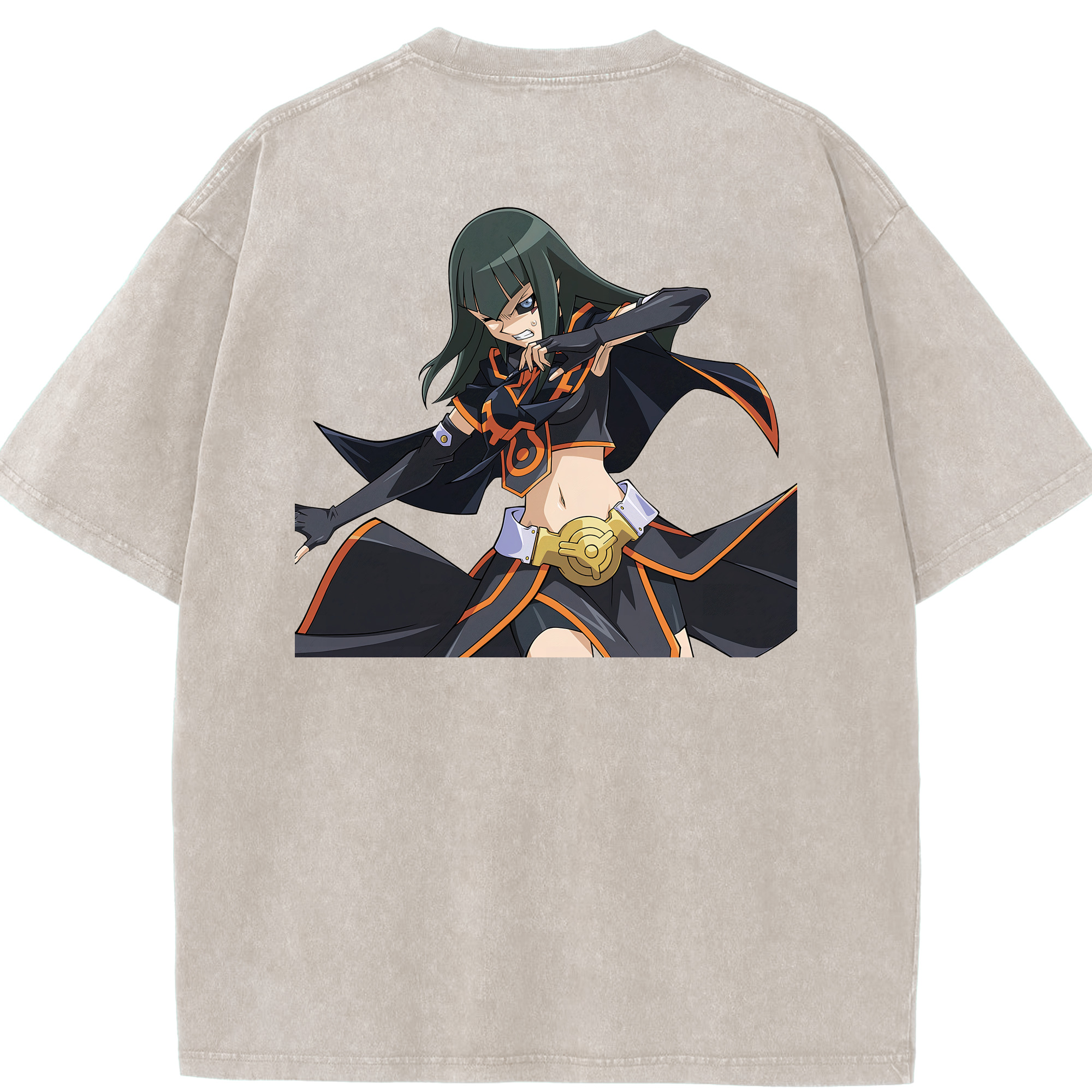 （画像用） 遊☆戯☆王 Yu-Gi-Oh! 綿100% ヴィンテージ風 半袖Tシャツ（背面プリント）