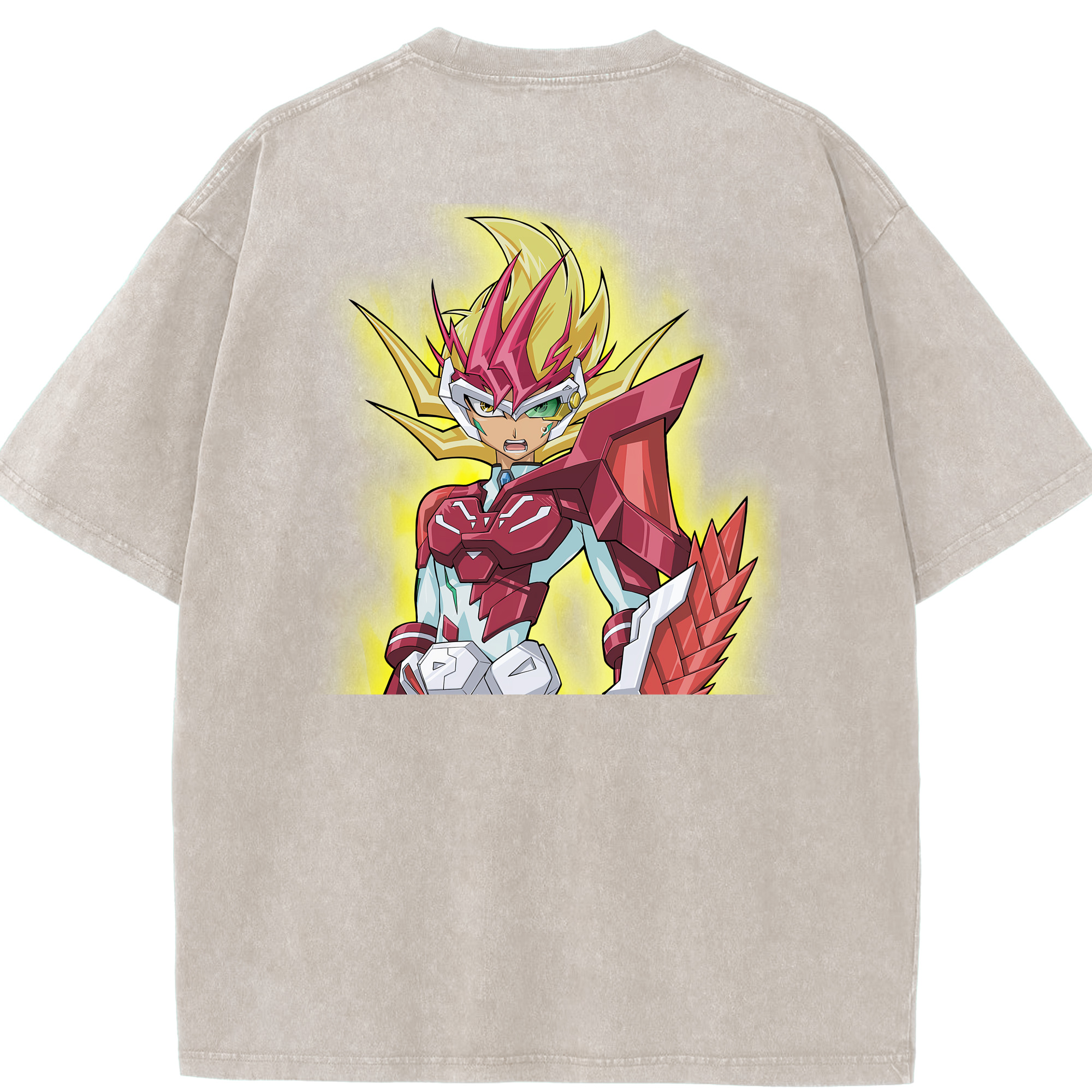 （画像用） 遊☆戯☆王 Yu-Gi-Oh! 綿100% ヴィンテージ風 半袖Tシャツ（背面プリント）