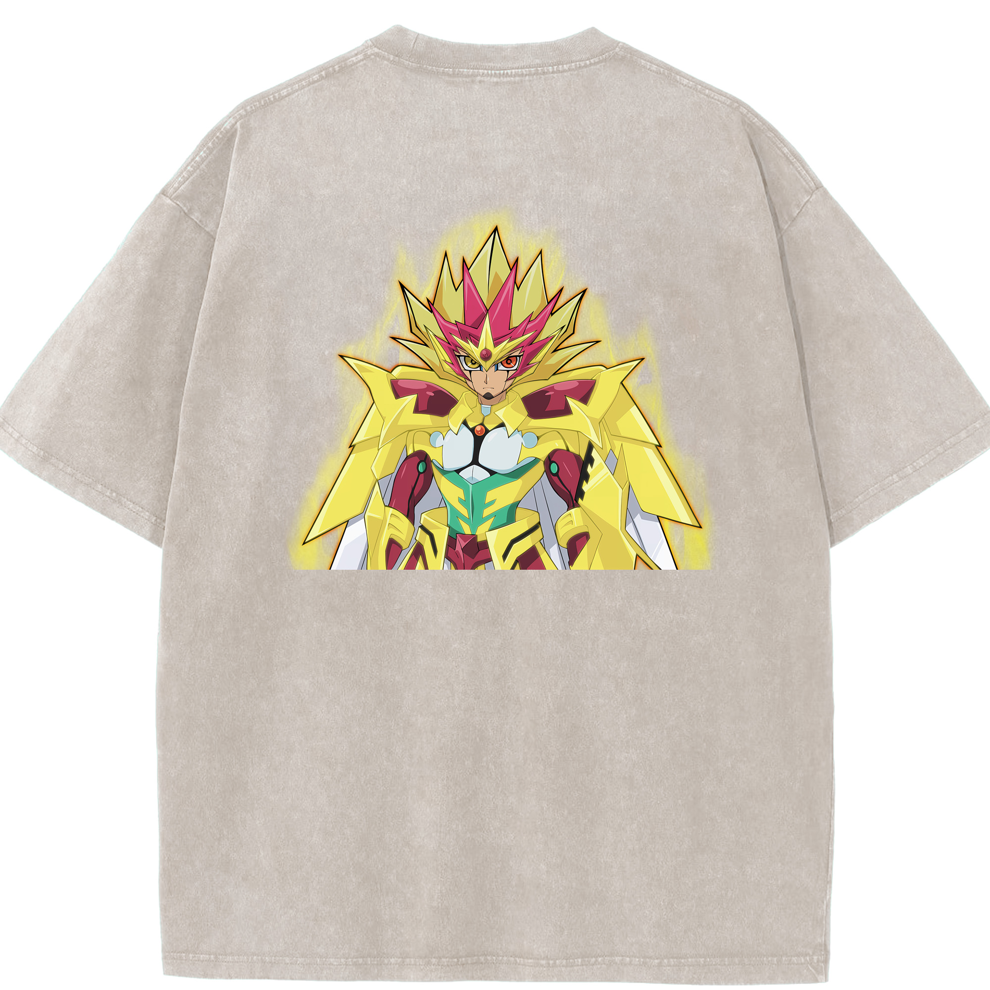（画像用） 遊☆戯☆王 Yu-Gi-Oh! 綿100% ヴィンテージ風 半袖Tシャツ（背面プリント）