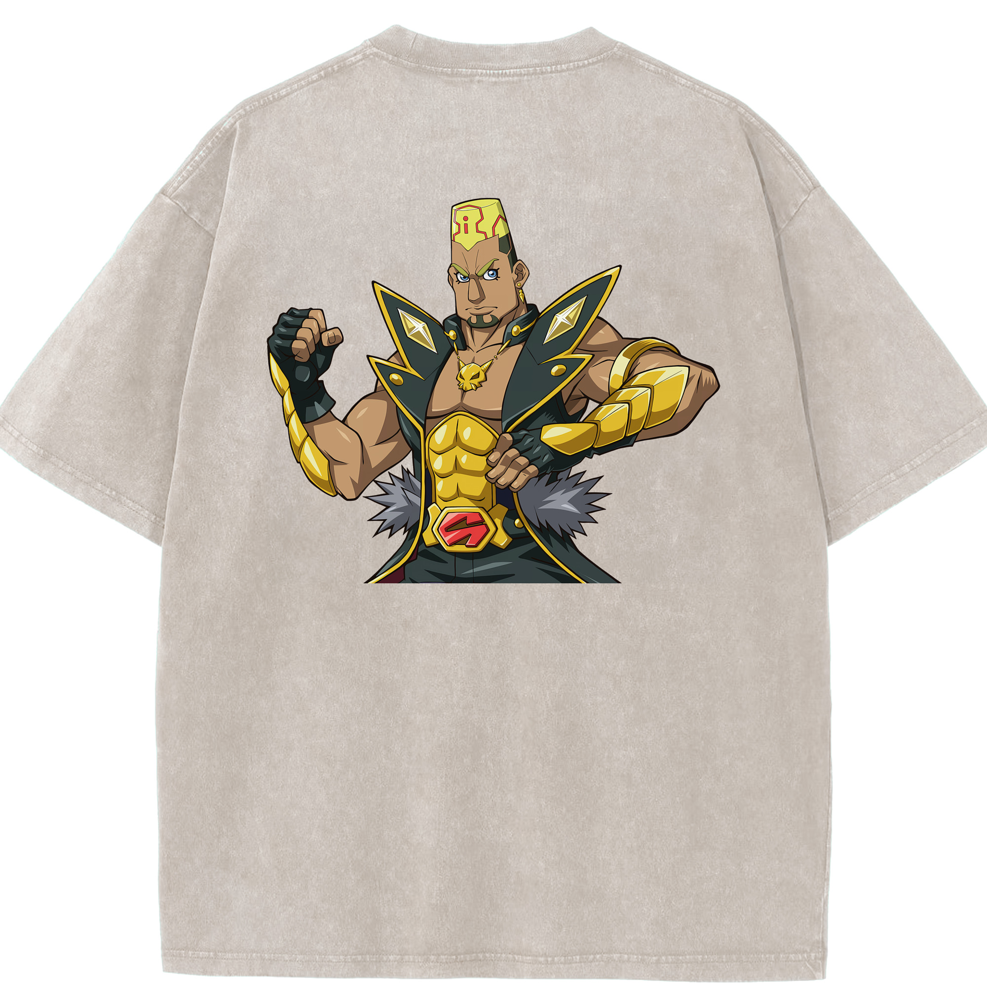 （画像用） 遊☆戯☆王 Yu-Gi-Oh! 綿100% ヴィンテージ風 半袖Tシャツ（背面プリント）