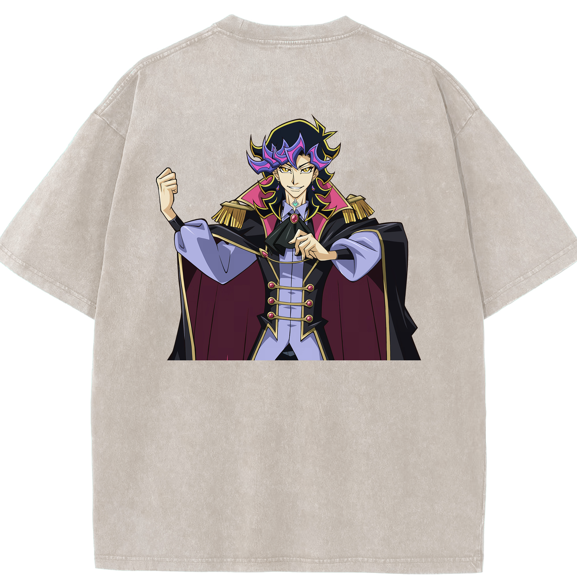 （画像用） 遊☆戯☆王 Yu-Gi-Oh! 綿100% ヴィンテージ風 半袖Tシャツ（背面プリント）