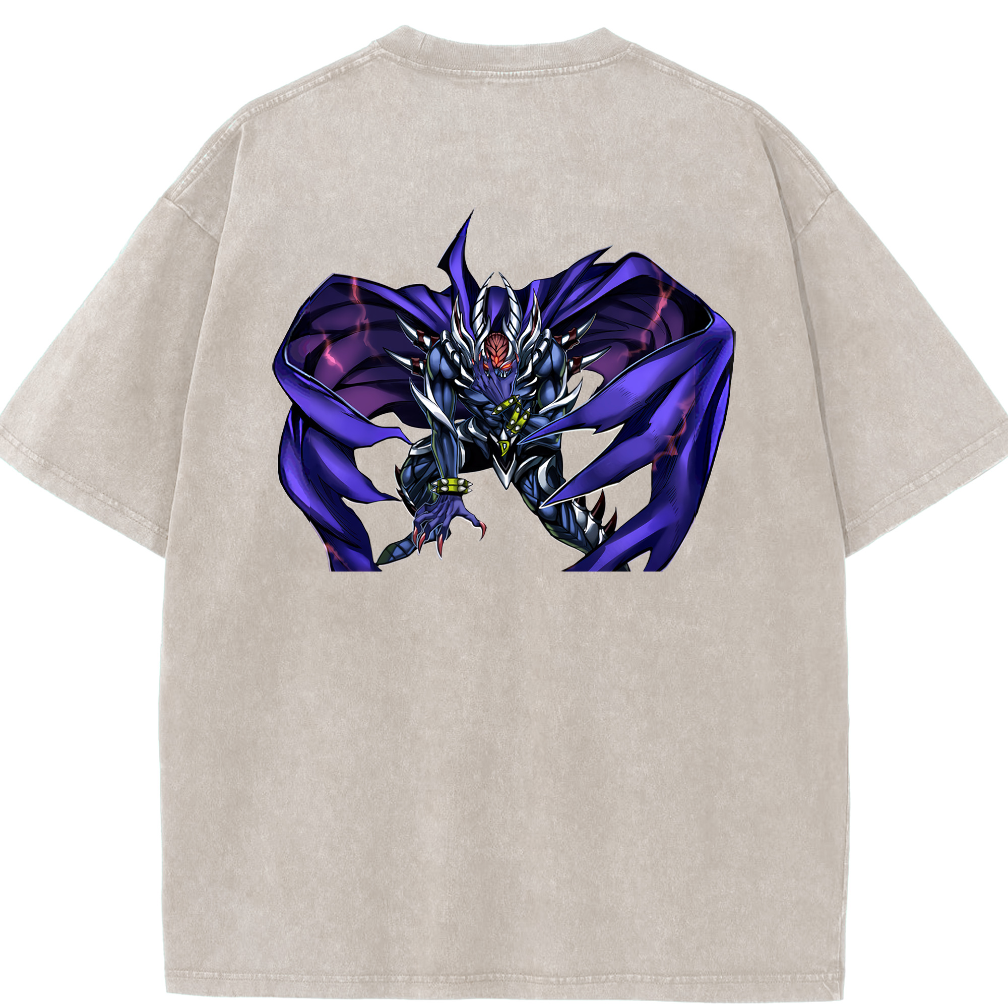 （画像用） 遊☆戯☆王 Yu-Gi-Oh! 綿100% ヴィンテージ風 半袖Tシャツ（背面プリント）