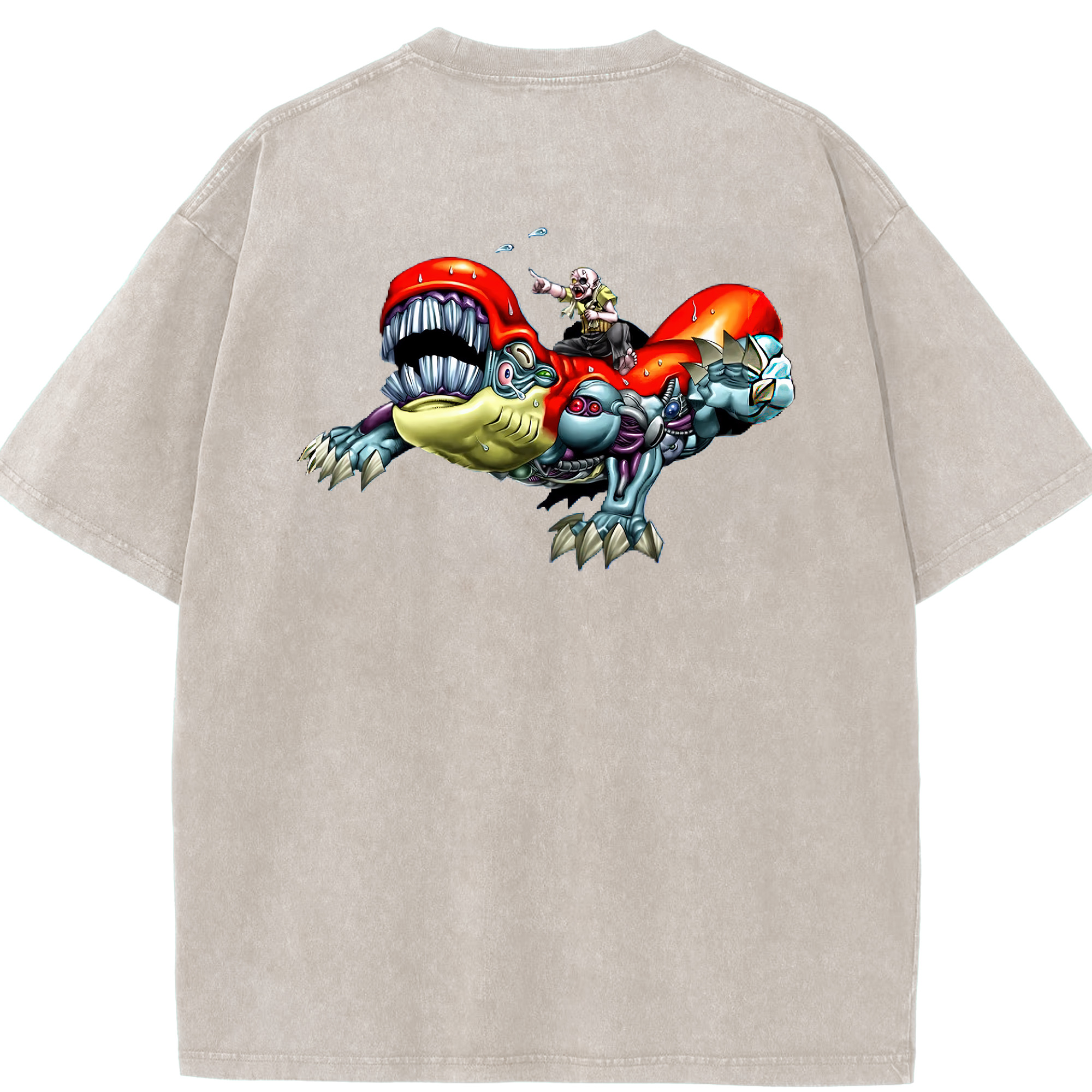 （画像用） 遊☆戯☆王 Yu-Gi-Oh! 綿100% ヴィンテージ風 半袖Tシャツ（背面プリント）