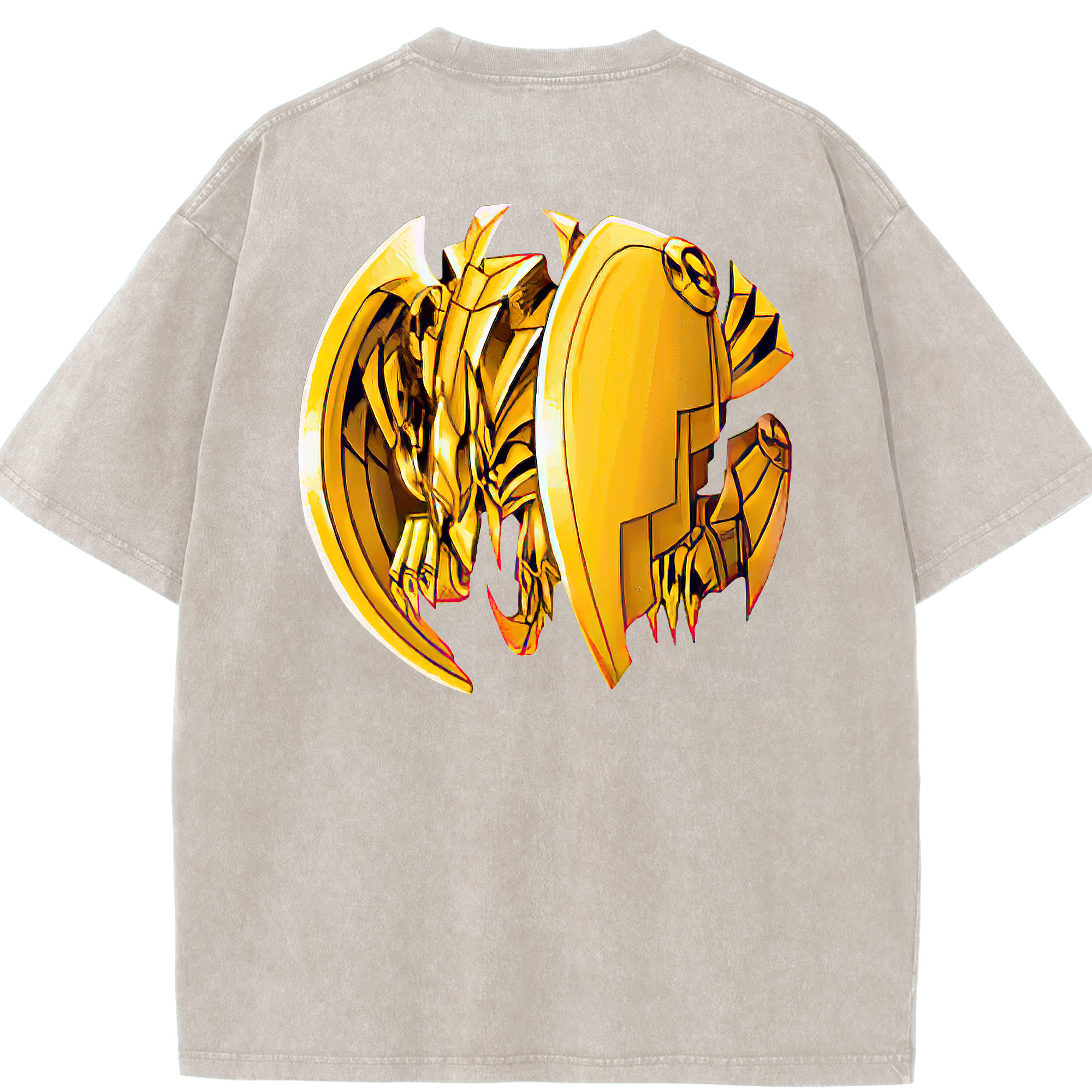 （画像用） 遊☆戯☆王 Yu-Gi-Oh! 綿100% ヴィンテージ風 半袖Tシャツ（背面プリント）