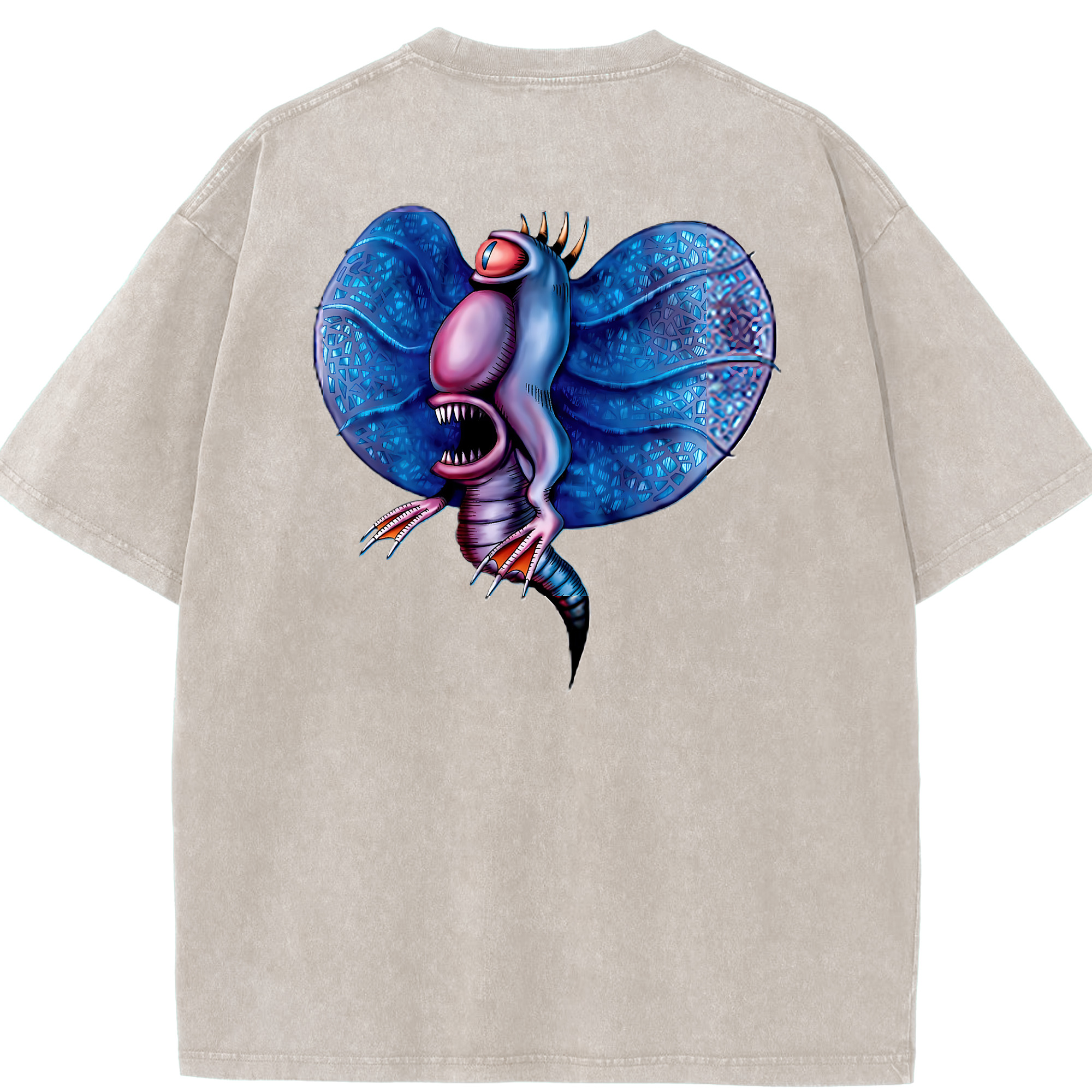 （画像用） 遊☆戯☆王 Yu-Gi-Oh! 綿100% ヴィンテージ風 半袖Tシャツ（背面プリント）