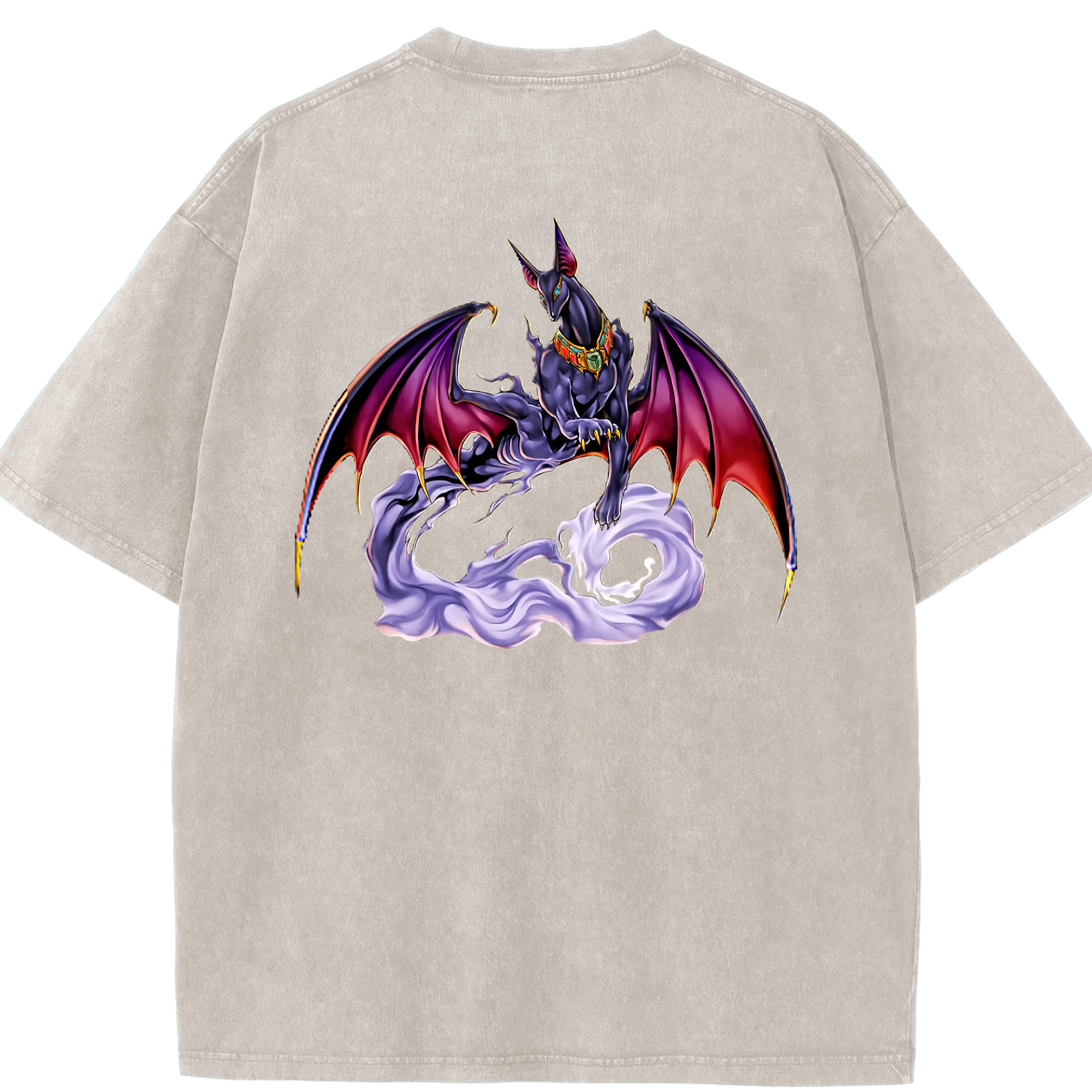 （画像用） 遊☆戯☆王 Yu-Gi-Oh! 綿100% ヴィンテージ風 半袖Tシャツ（背面プリント）