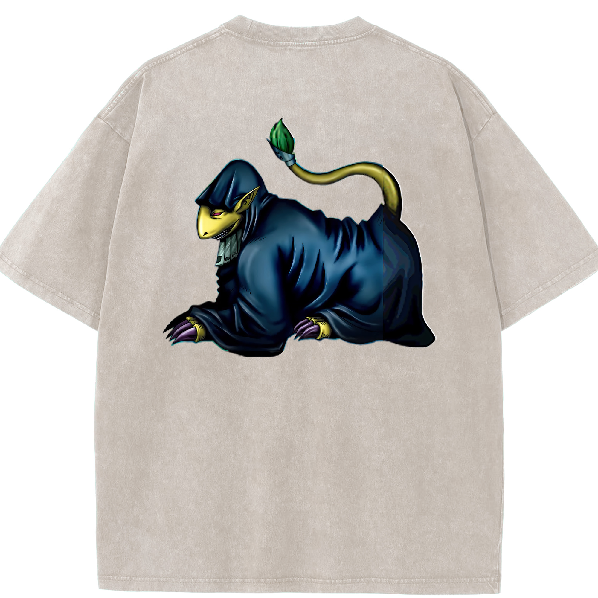 （画像用） 遊☆戯☆王 Yu-Gi-Oh! 綿100% ヴィンテージ風 半袖Tシャツ（背面プリント）