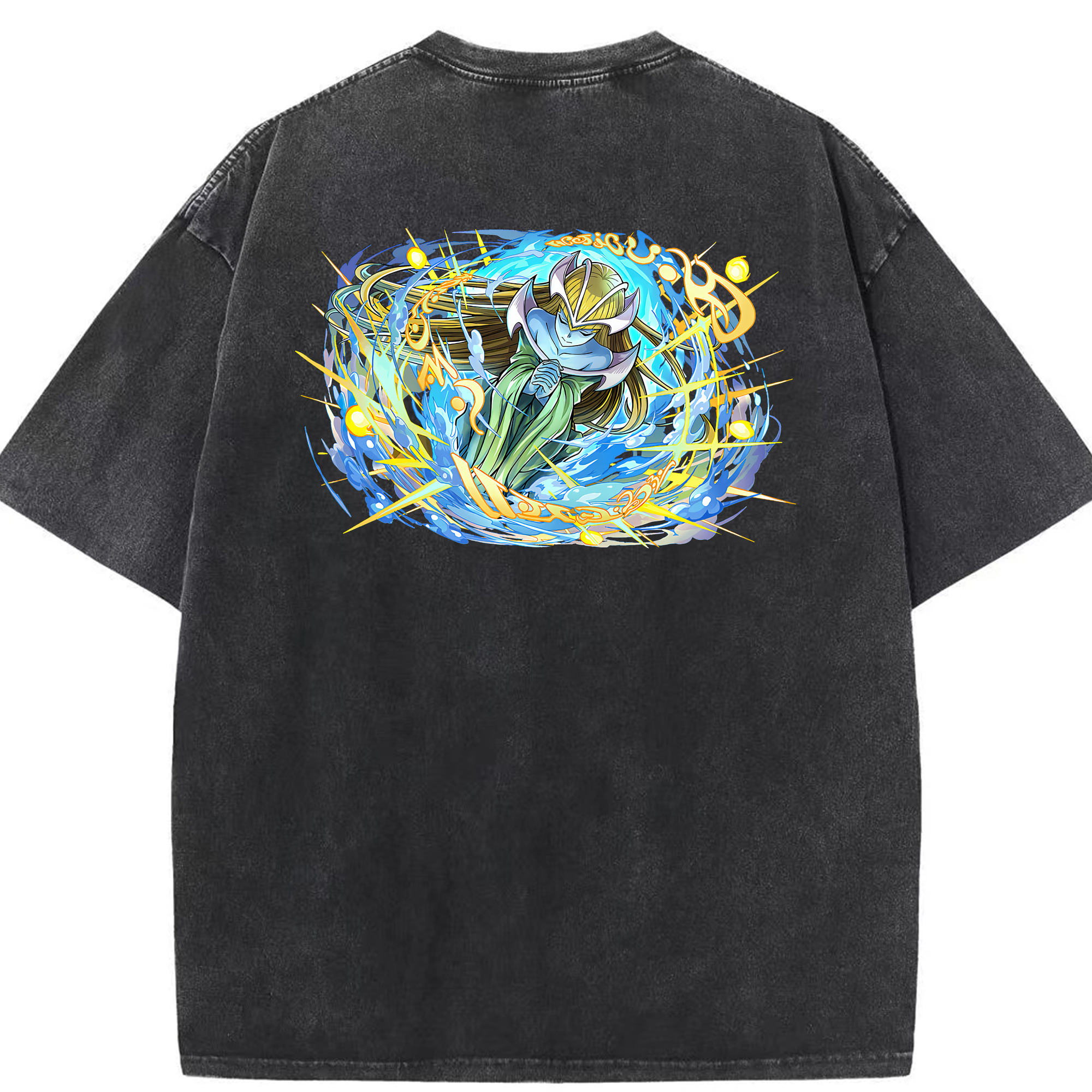 （画像用） 遊☆戯☆王 Yu-Gi-Oh! 綿100% ヴィンテージ風 半袖Tシャツ（背面プリント）