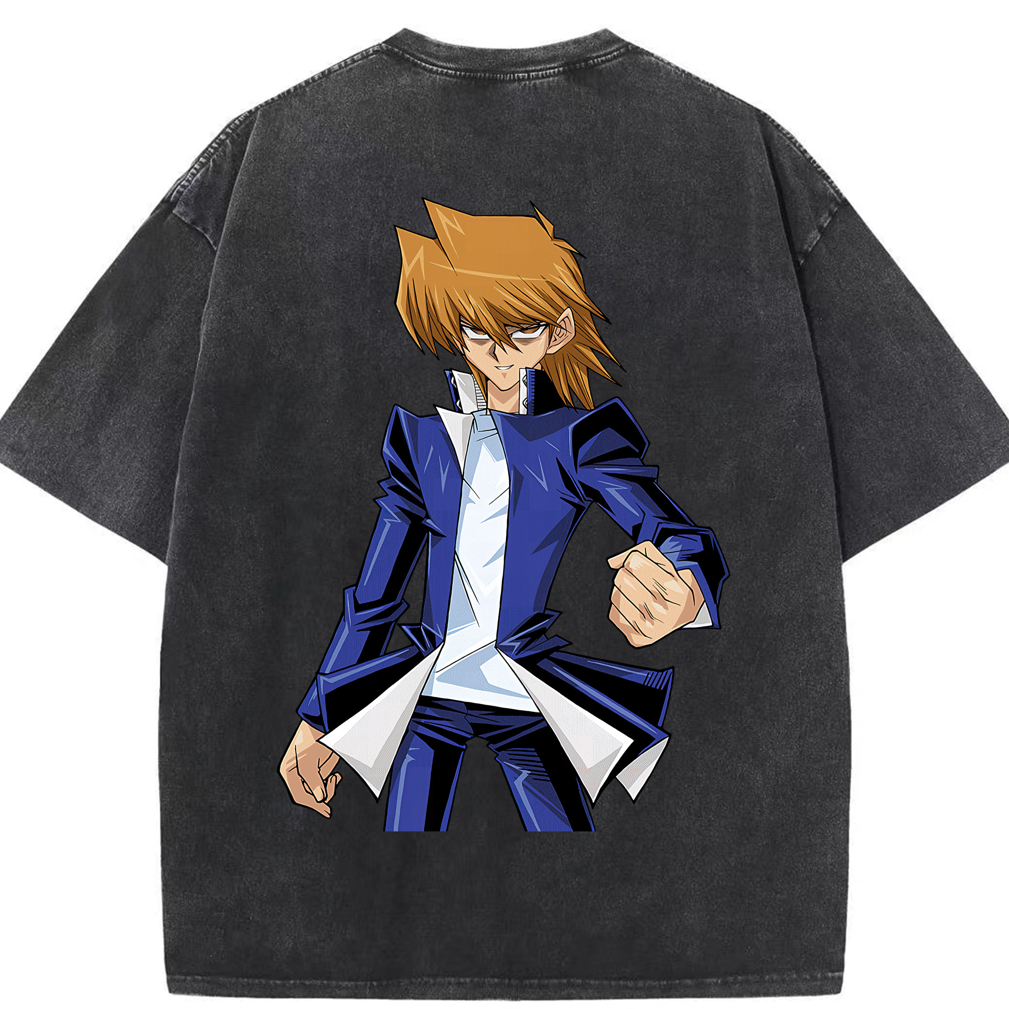 （画像用） 遊☆戯☆王 Yu-Gi-Oh! 綿100% ヴィンテージ風 半袖Tシャツ（背面プリント）