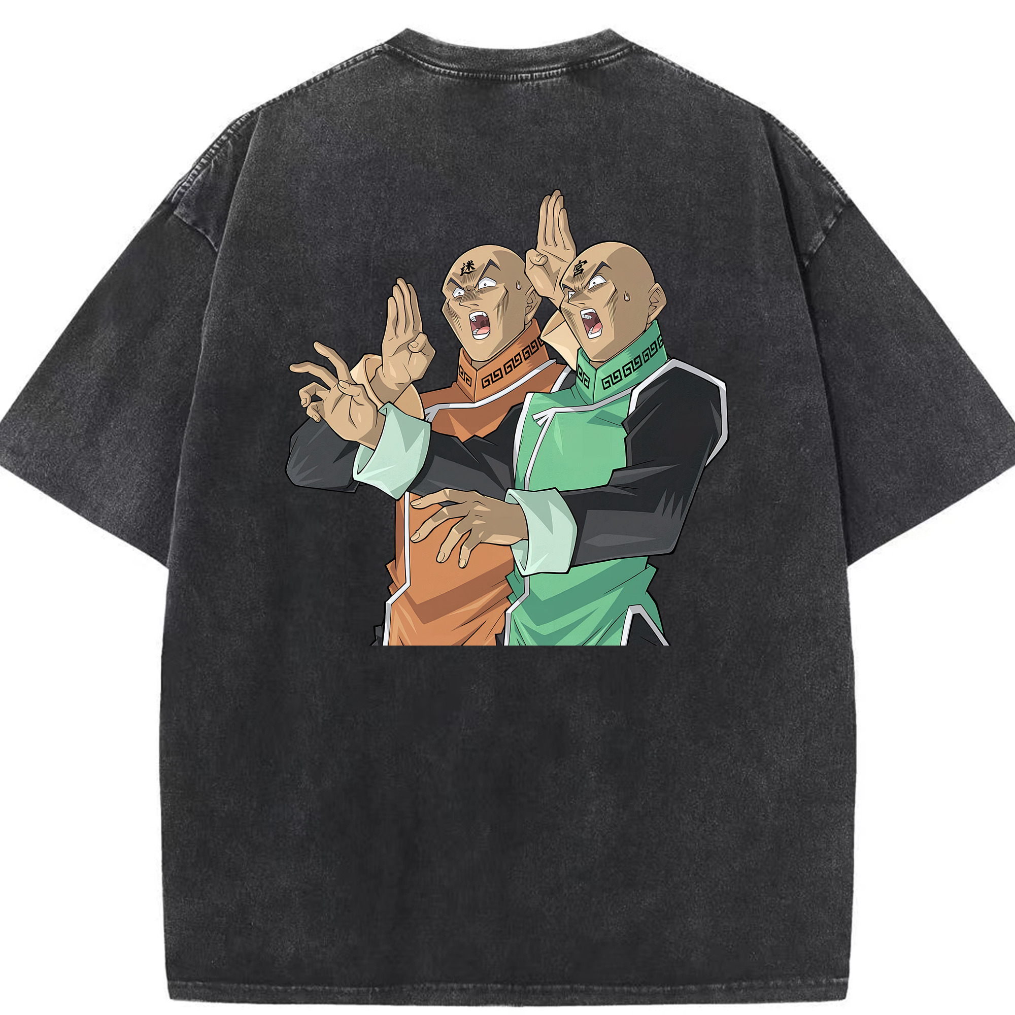 （画像用） 遊☆戯☆王 Yu-Gi-Oh! 綿100% ヴィンテージ風 半袖Tシャツ（背面プリント）