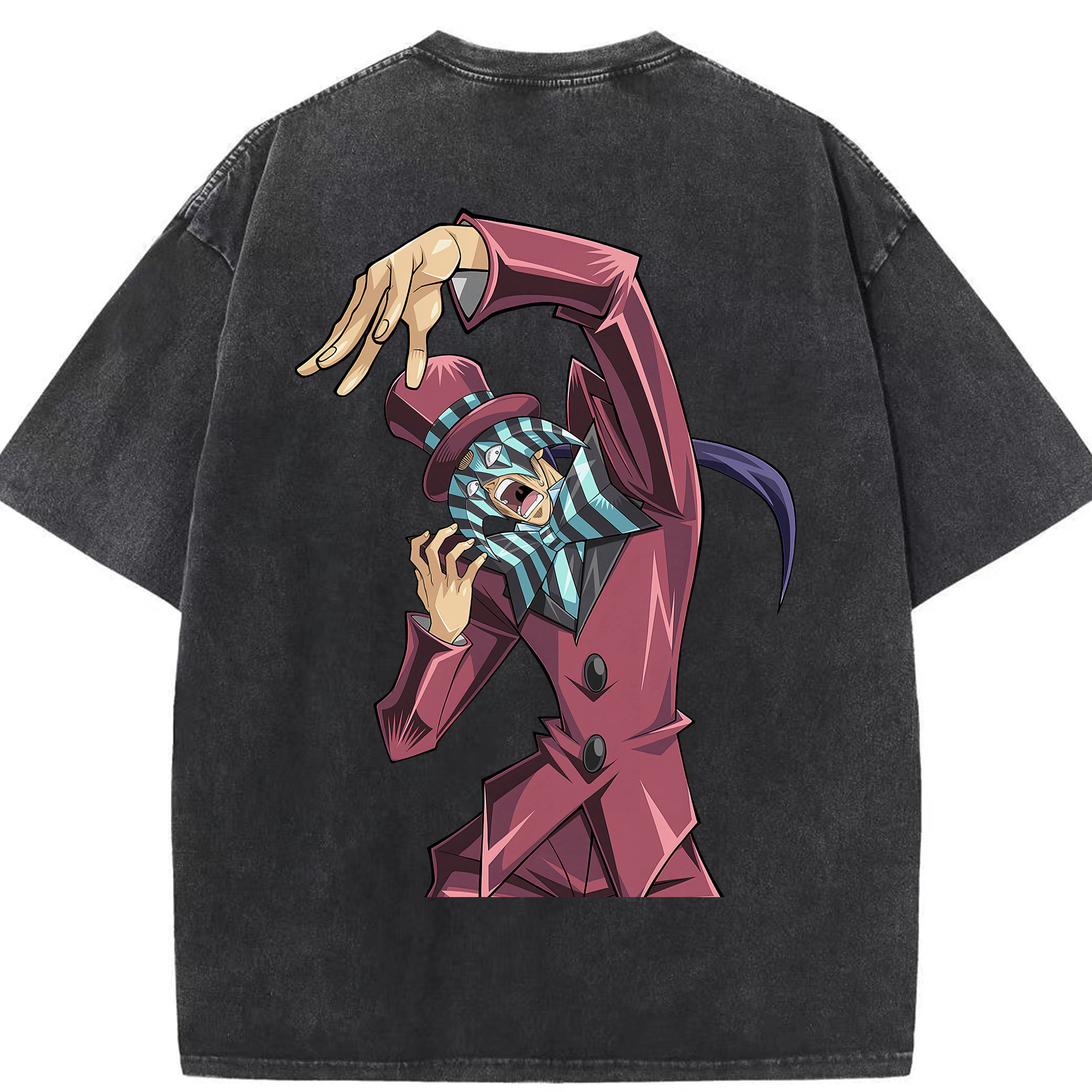 （画像用） 遊☆戯☆王 Yu-Gi-Oh! 綿100% ヴィンテージ風 半袖Tシャツ（背面プリント）