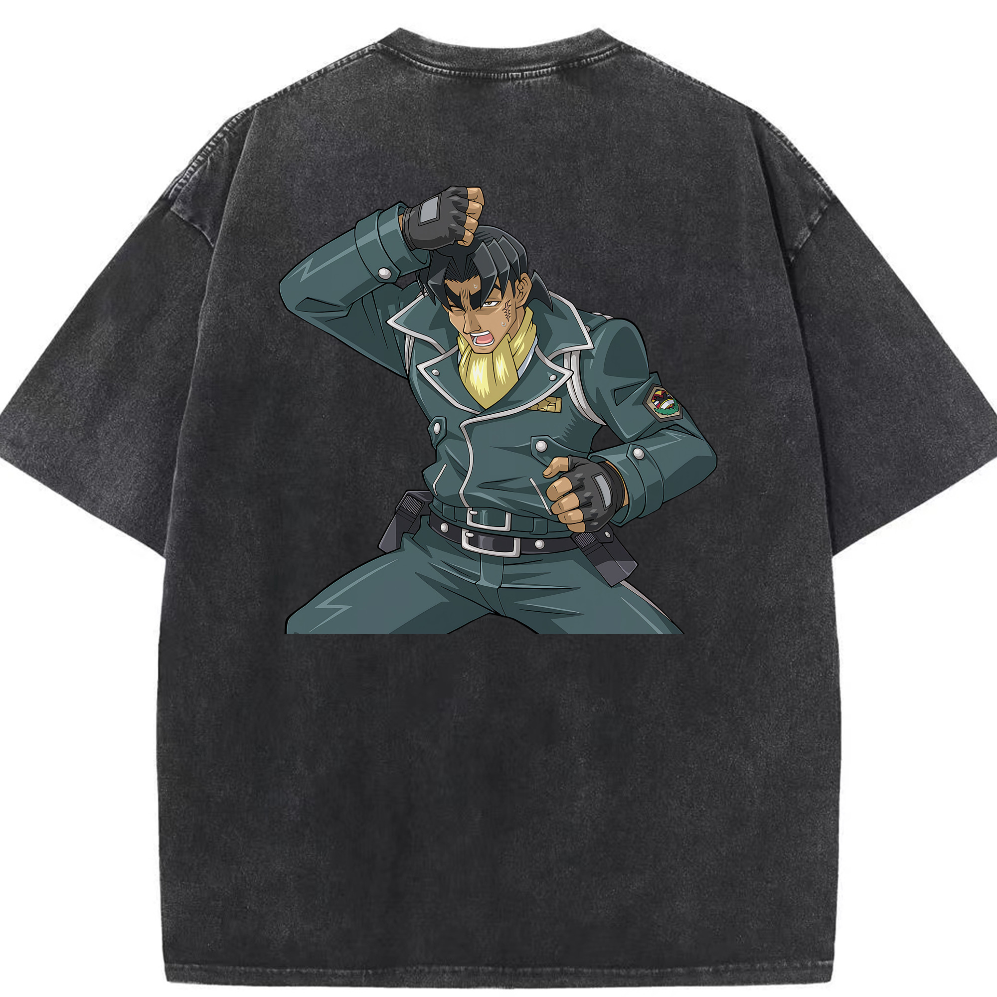 （画像用） 遊☆戯☆王 Yu-Gi-Oh! 綿100% ヴィンテージ風 半袖Tシャツ（背面プリント）