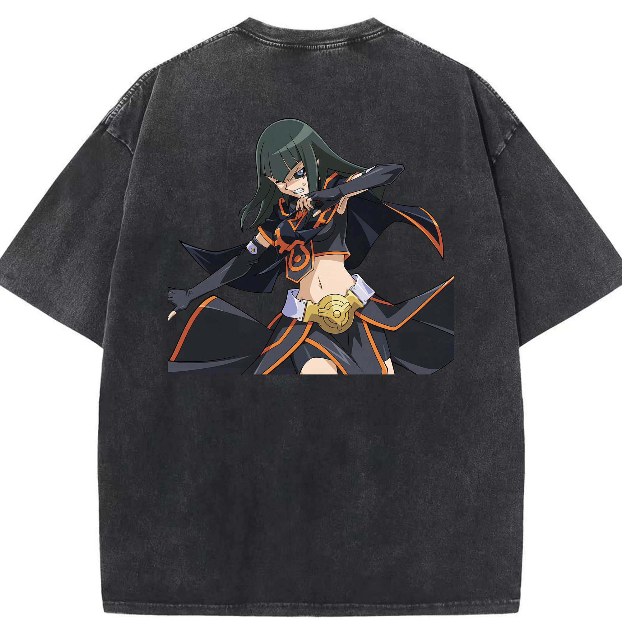 （画像用） 遊☆戯☆王 Yu-Gi-Oh! 綿100% ヴィンテージ風 半袖Tシャツ（背面プリント）