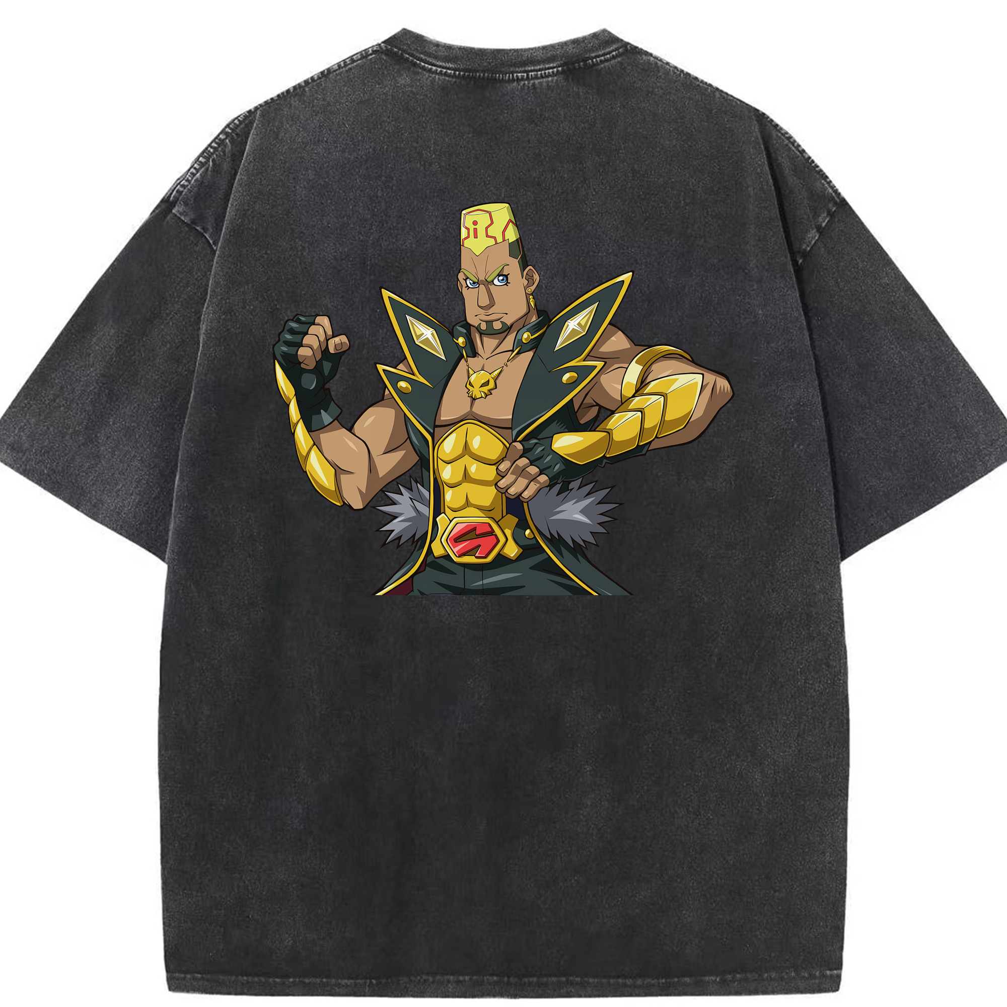 （画像用） 遊☆戯☆王 Yu-Gi-Oh! 綿100% ヴィンテージ風 半袖Tシャツ（背面プリント）