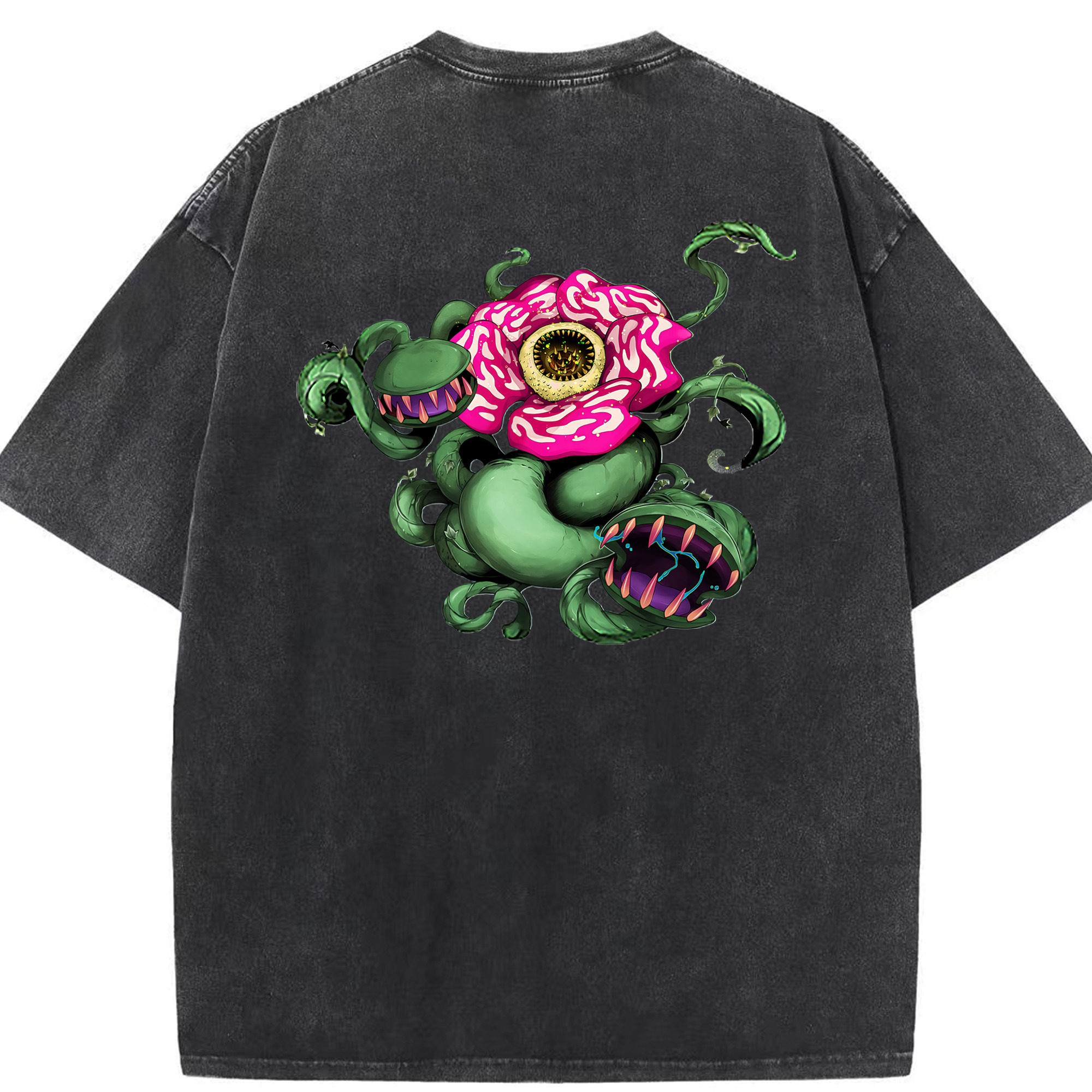 （画像用） 遊☆戯☆王 Yu-Gi-Oh! 綿100% ヴィンテージ風 半袖Tシャツ（背面プリント）