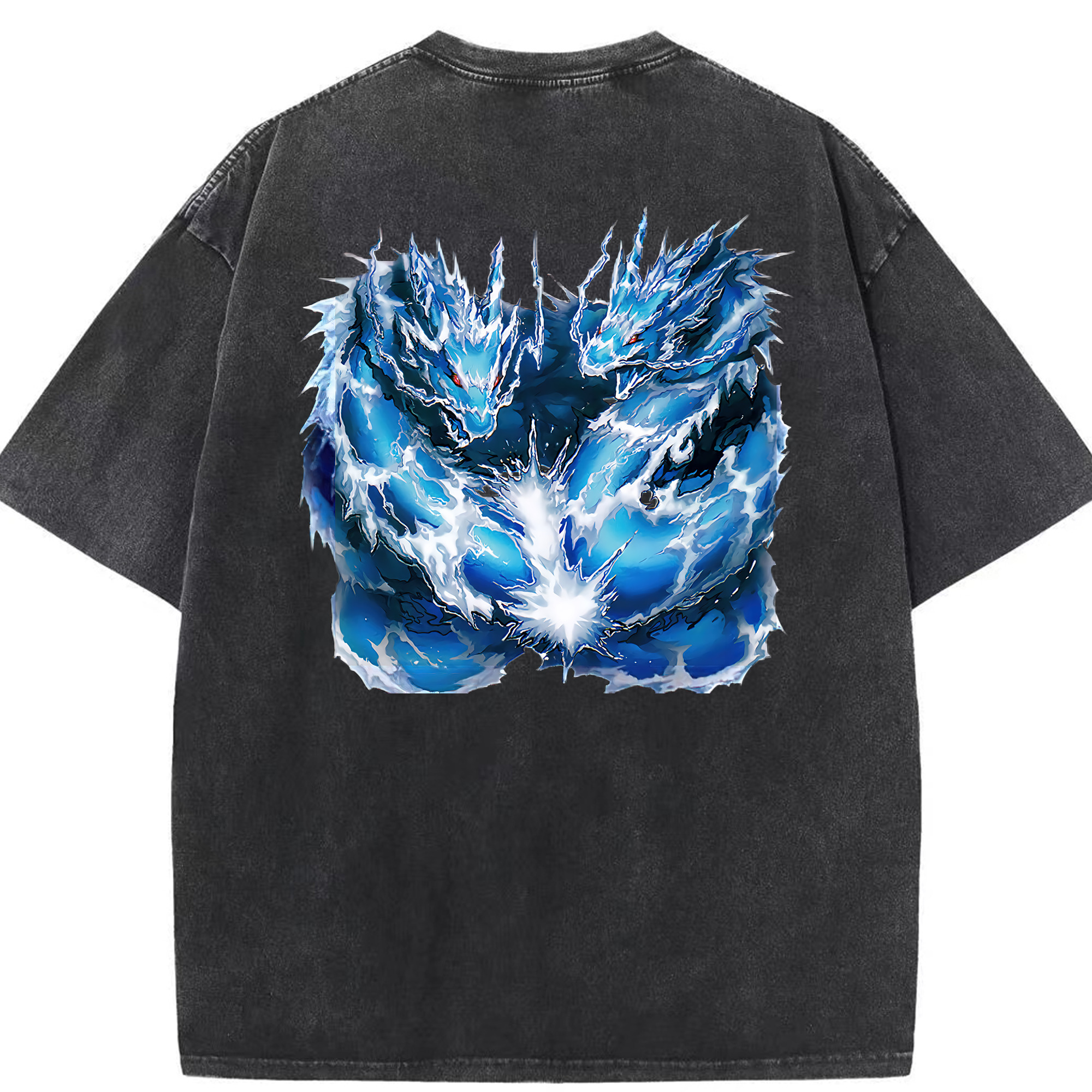 （画像用） 遊☆戯☆王 Yu-Gi-Oh! 綿100% ヴィンテージ風 半袖Tシャツ（背面プリント）