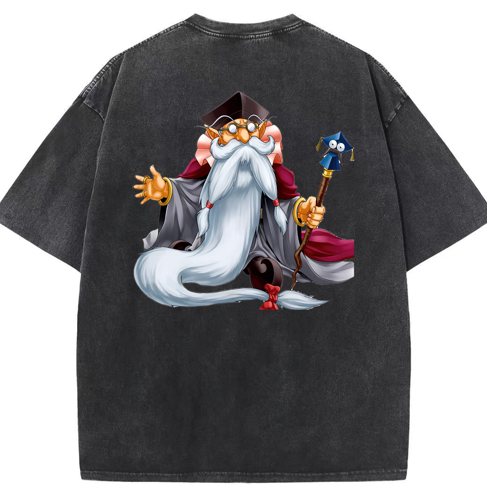 （画像用） 遊☆戯☆王 Yu-Gi-Oh! 綿100% ヴィンテージ風 半袖Tシャツ（背面プリント）