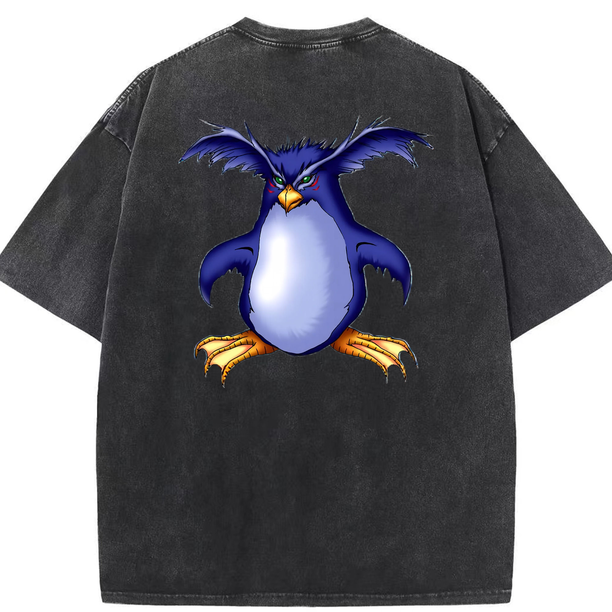 （画像用） 遊☆戯☆王 Yu-Gi-Oh! 綿100% ヴィンテージ風 半袖Tシャツ（背面プリント）