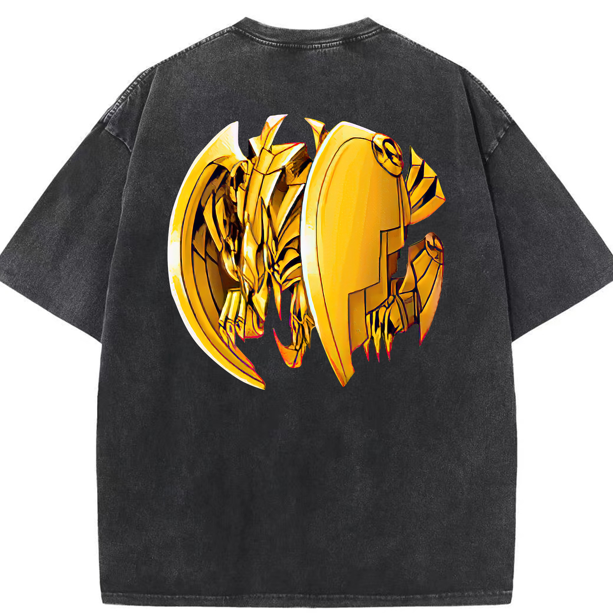 （画像用） 遊☆戯☆王 Yu-Gi-Oh! 綿100% ヴィンテージ風 半袖Tシャツ（背面プリント）