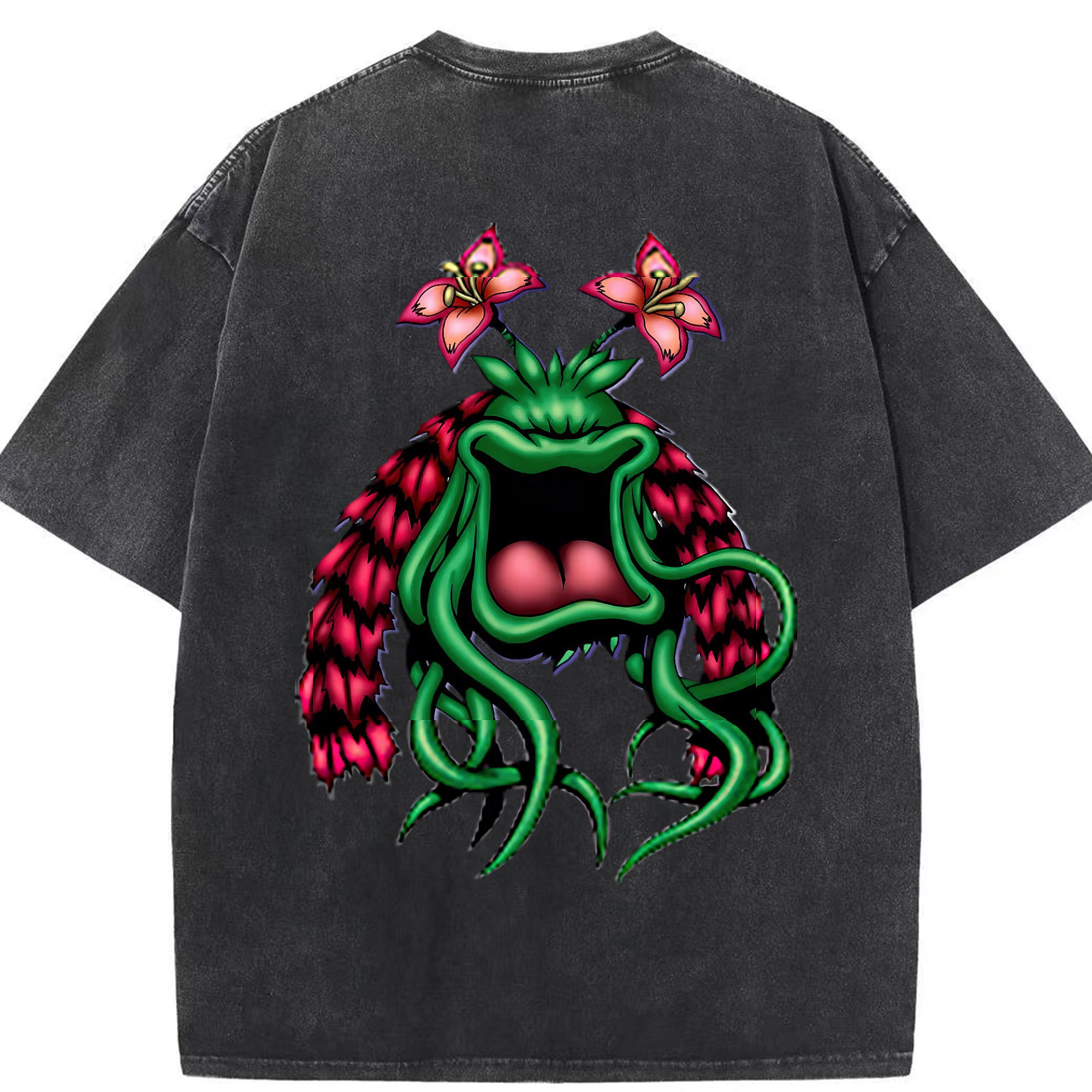 （画像用） 遊☆戯☆王 Yu-Gi-Oh! 綿100% ヴィンテージ風 半袖Tシャツ（背面プリント）