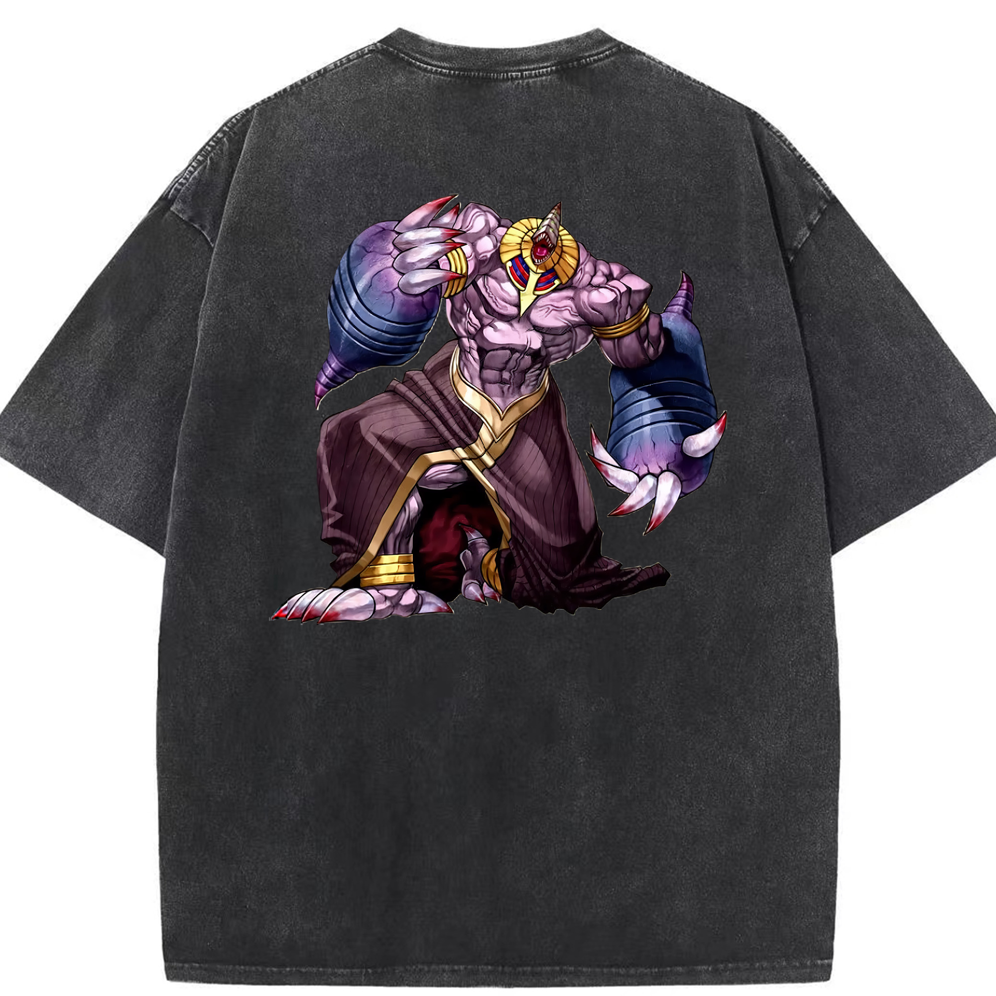 （画像用） 遊☆戯☆王 Yu-Gi-Oh! 綿100% ヴィンテージ風 半袖Tシャツ（背面プリント）