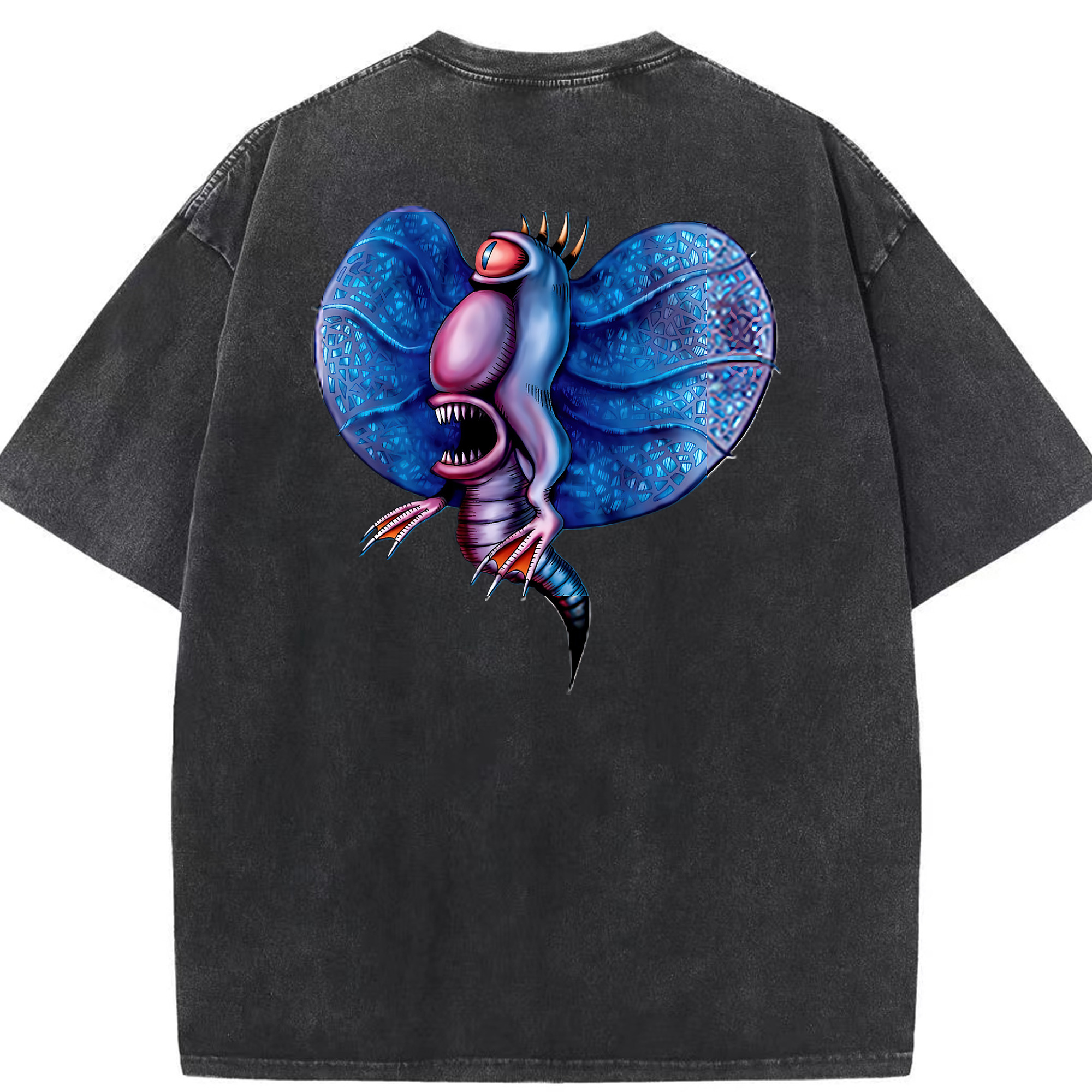 （画像用） 遊☆戯☆王 Yu-Gi-Oh! 綿100% ヴィンテージ風 半袖Tシャツ（背面プリント）
