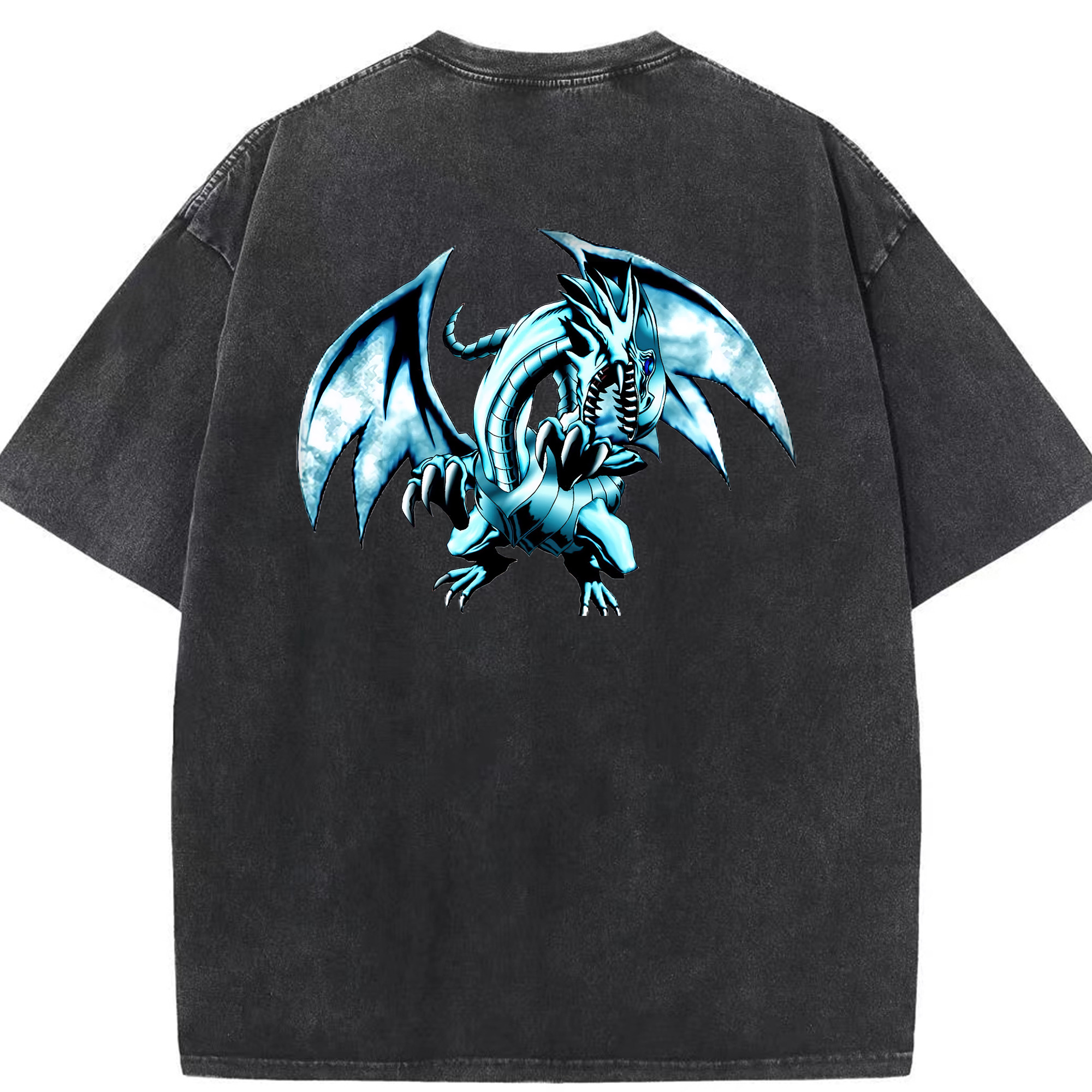 （画像用） 遊☆戯☆王 Yu-Gi-Oh! 綿100% ヴィンテージ風 半袖Tシャツ（背面プリント）