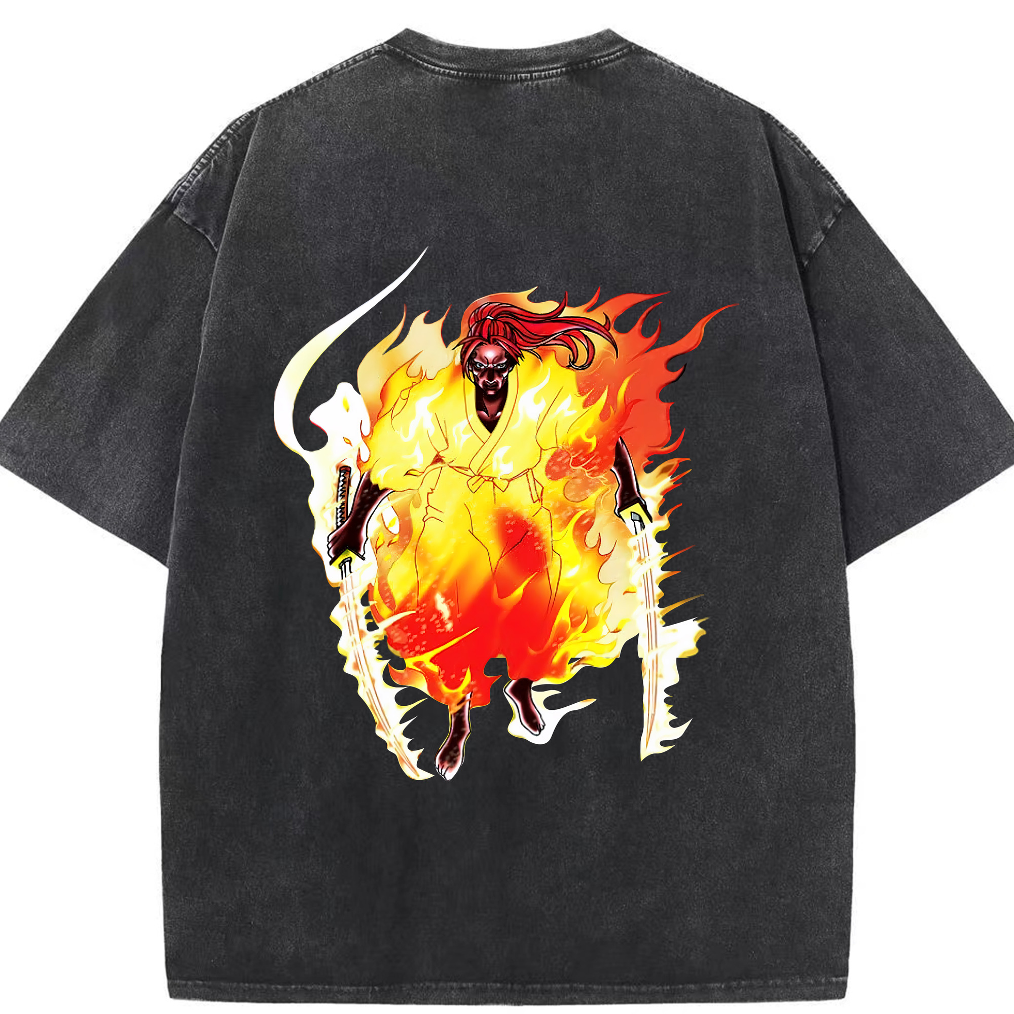 （画像用） 遊☆戯☆王 Yu-Gi-Oh! 綿100% ヴィンテージ風 半袖Tシャツ（背面プリント）