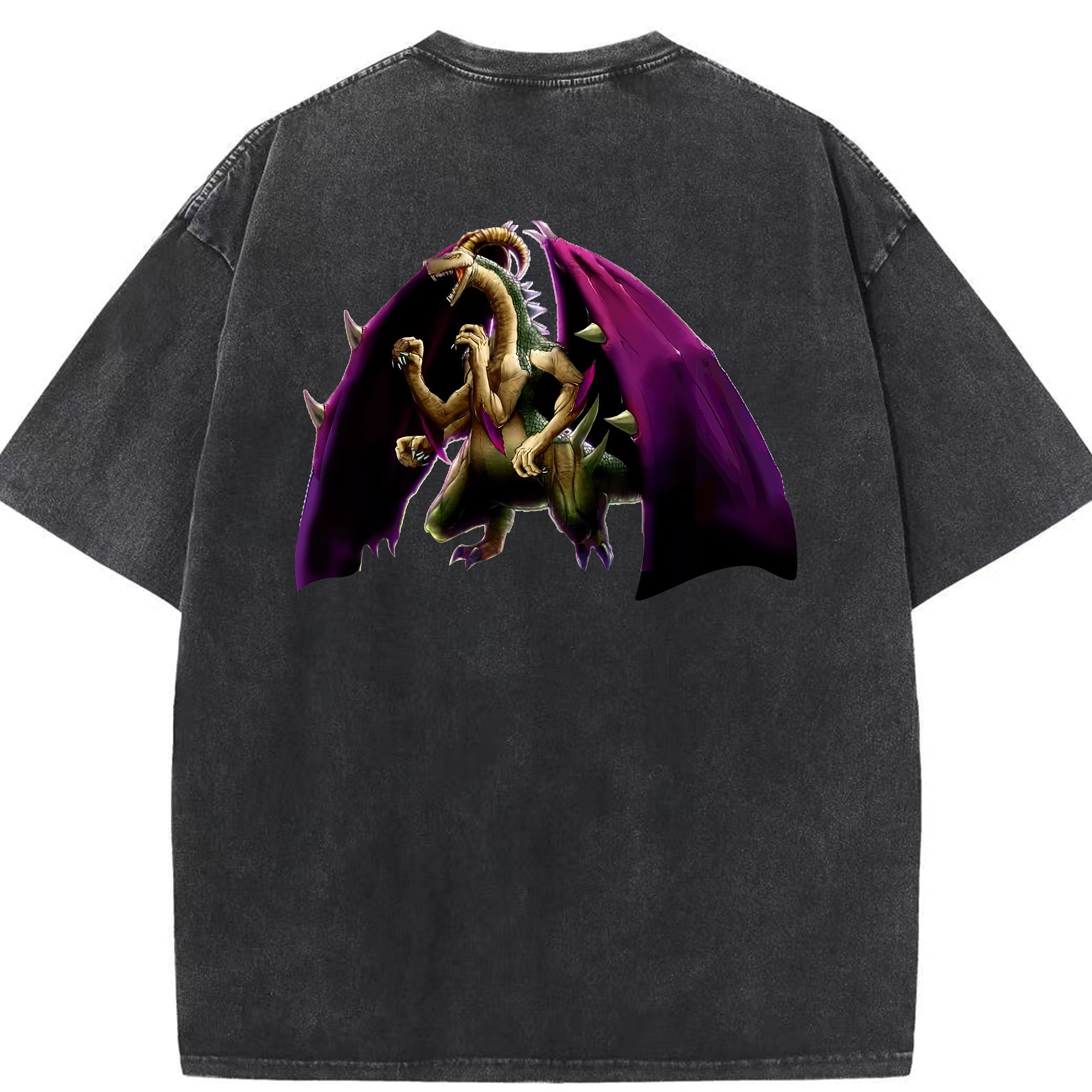 （画像用） 遊☆戯☆王 Yu-Gi-Oh! 綿100% ヴィンテージ風 半袖Tシャツ（背面プリント）