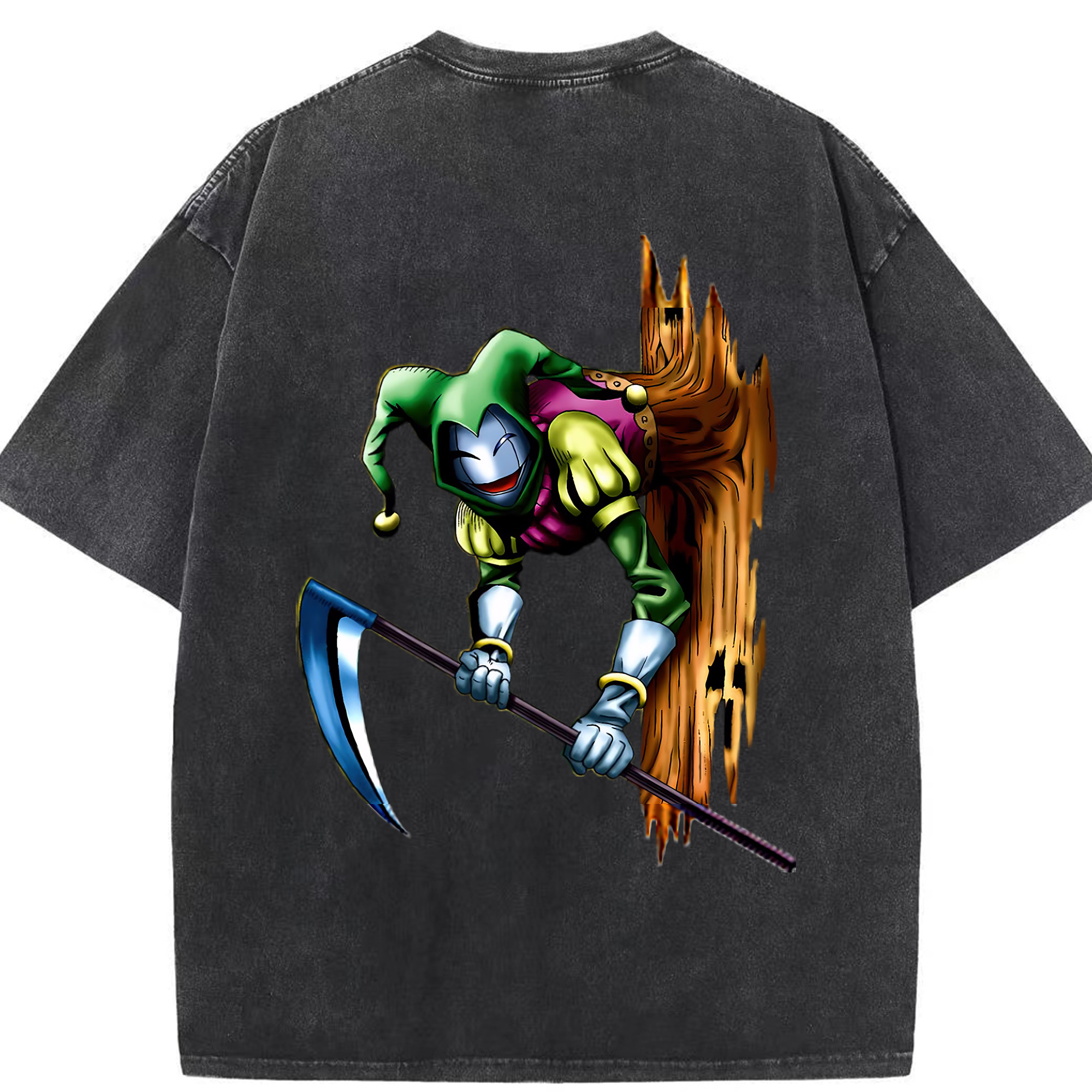 （画像用） 遊☆戯☆王 Yu-Gi-Oh! 綿100% ヴィンテージ風 半袖Tシャツ（背面プリント）