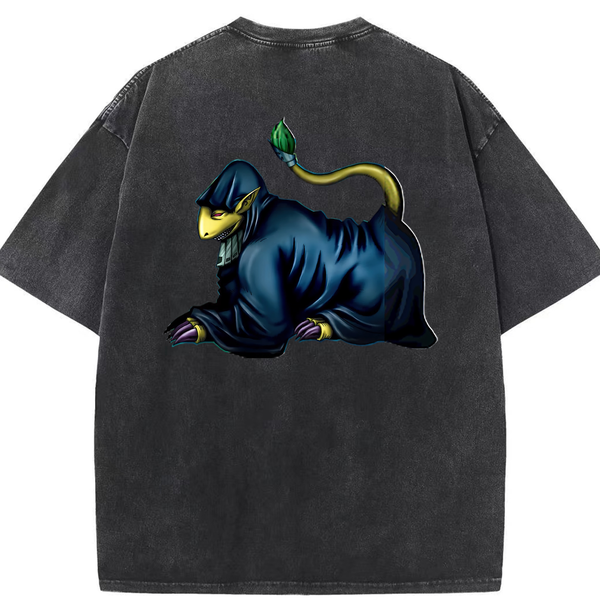 （画像用） 遊☆戯☆王 Yu-Gi-Oh! 綿100% ヴィンテージ風 半袖Tシャツ（背面プリント）