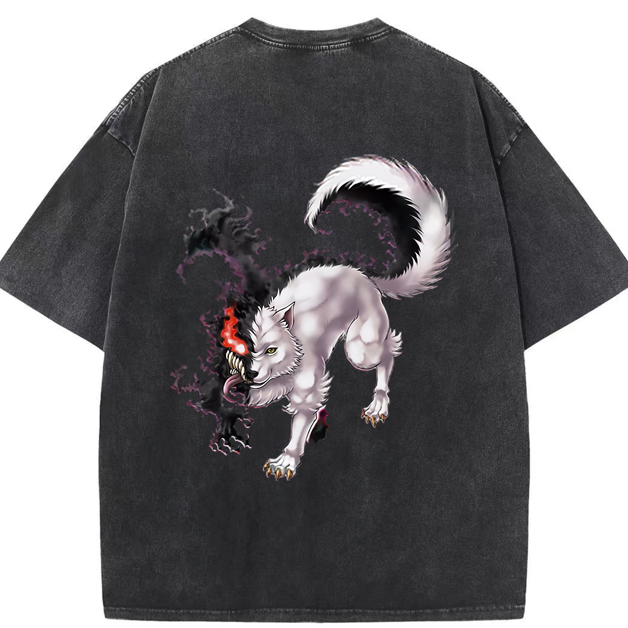 （画像用） 遊☆戯☆王 Yu-Gi-Oh! 綿100% ヴィンテージ風 半袖Tシャツ（背面プリント）