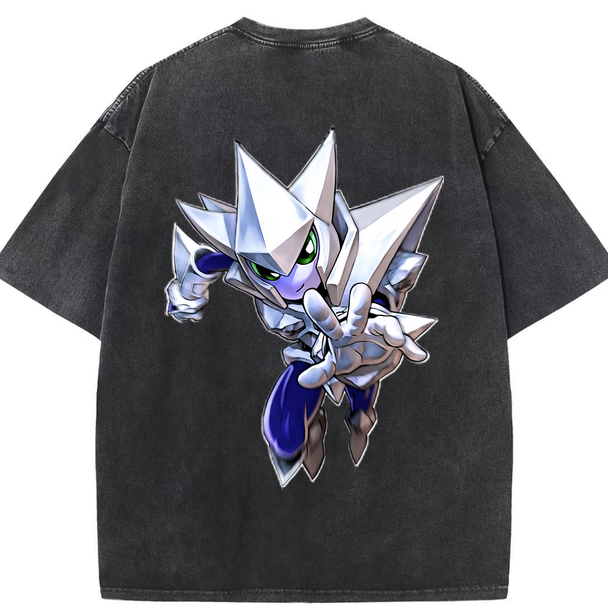 （画像用） 遊☆戯☆王 Yu-Gi-Oh! 綿100% ヴィンテージ風 半袖Tシャツ（背面プリント）