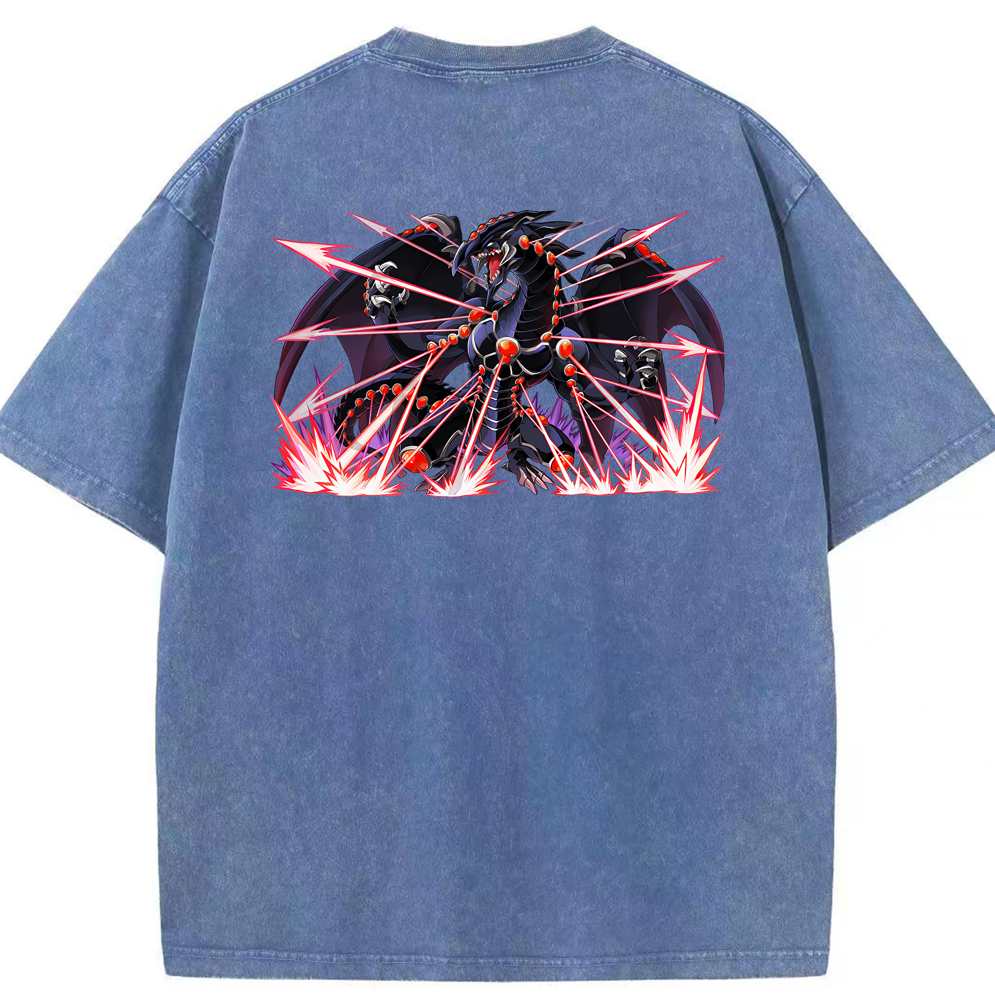 （画像用） 遊☆戯☆王 Yu-Gi-Oh! 綿100% ヴィンテージ風 半袖Tシャツ（背面プリント）