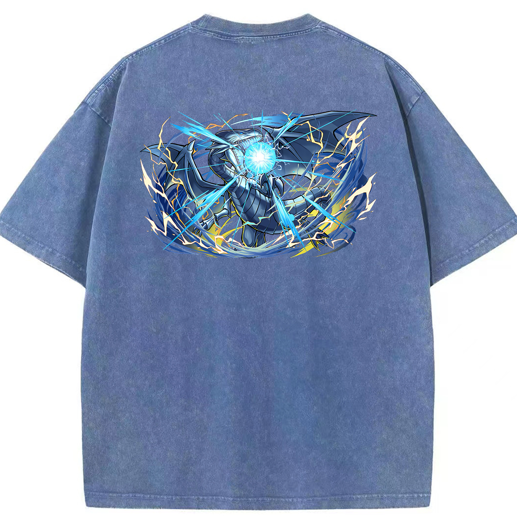（画像用） 遊☆戯☆王 Yu-Gi-Oh! 綿100% ヴィンテージ風 半袖Tシャツ（背面プリント）