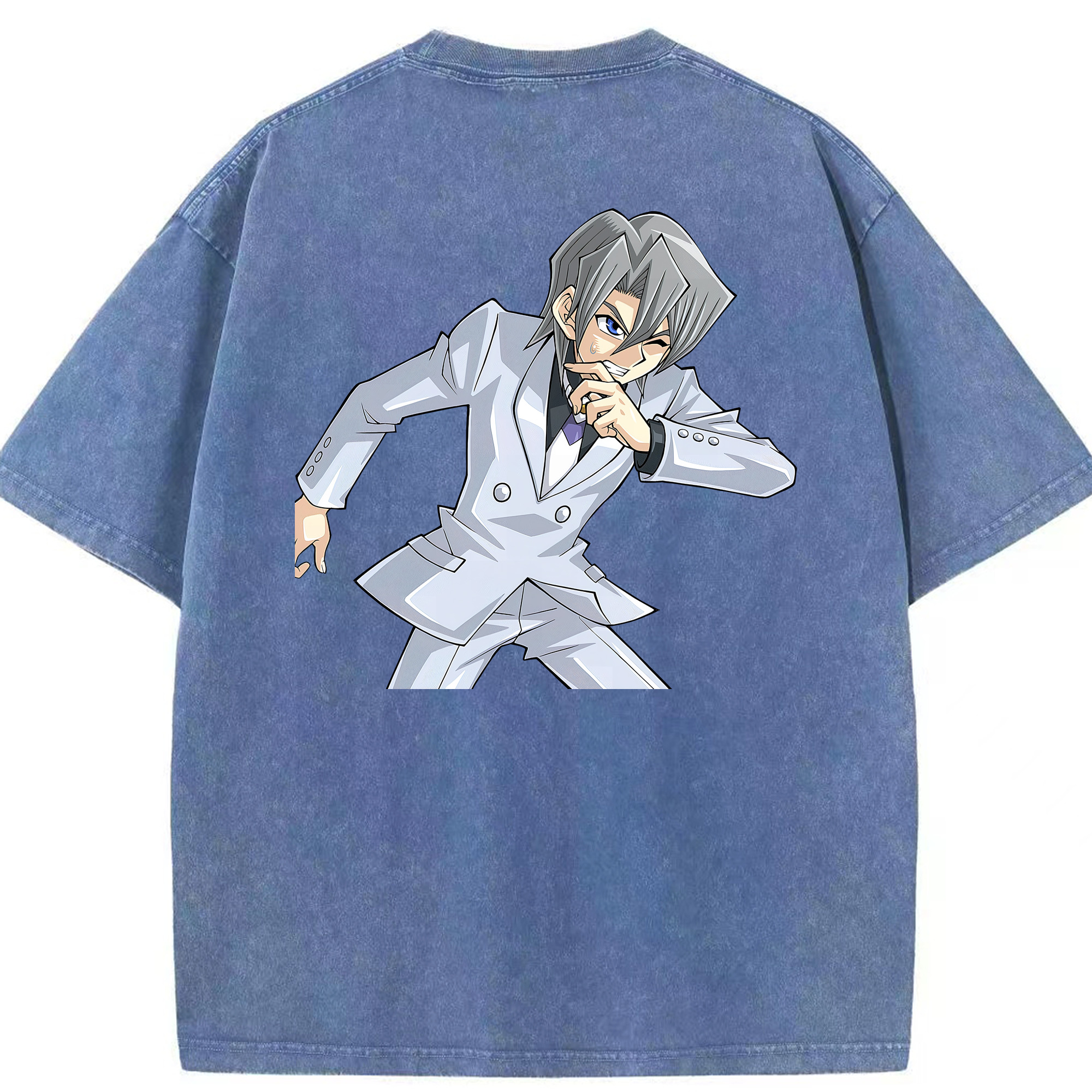 （画像用） 遊☆戯☆王 Yu-Gi-Oh! 綿100% ヴィンテージ風 半袖Tシャツ（背面プリント）