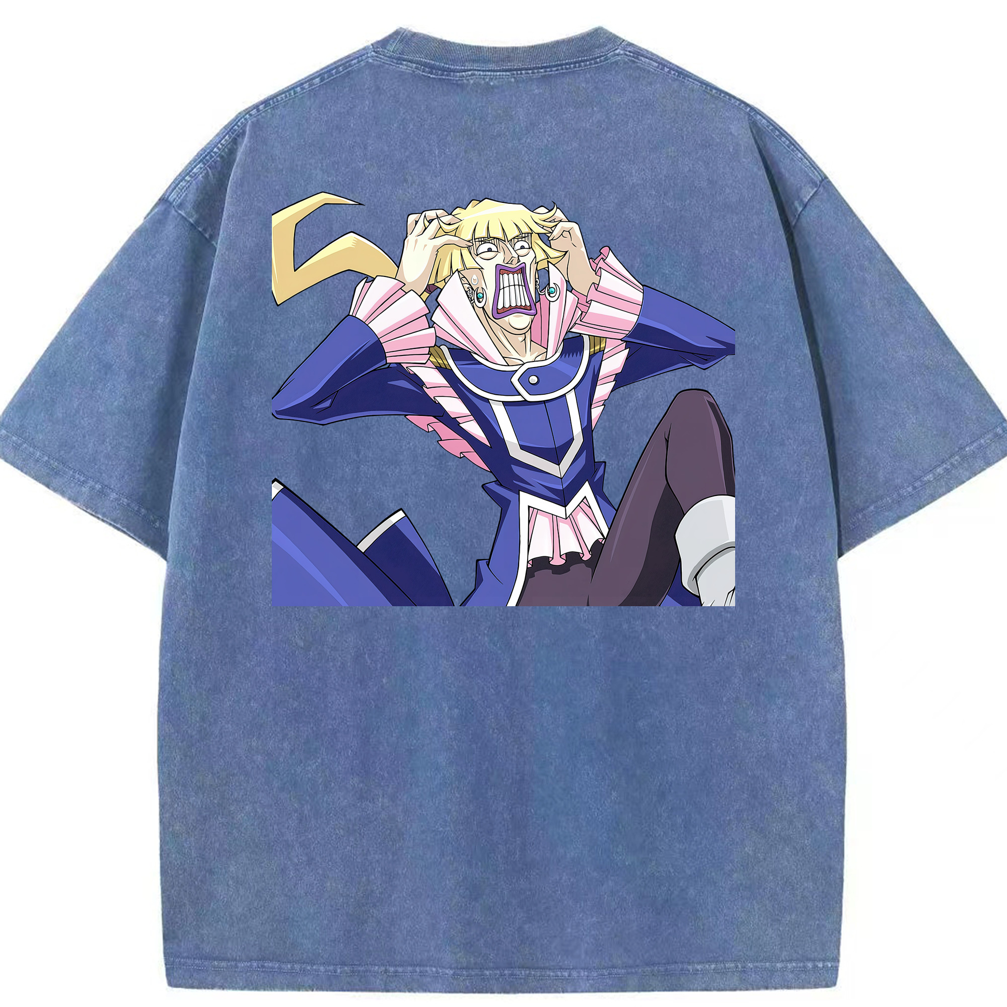 （画像用） 遊☆戯☆王 Yu-Gi-Oh! 綿100% ヴィンテージ風 半袖Tシャツ（背面プリント）