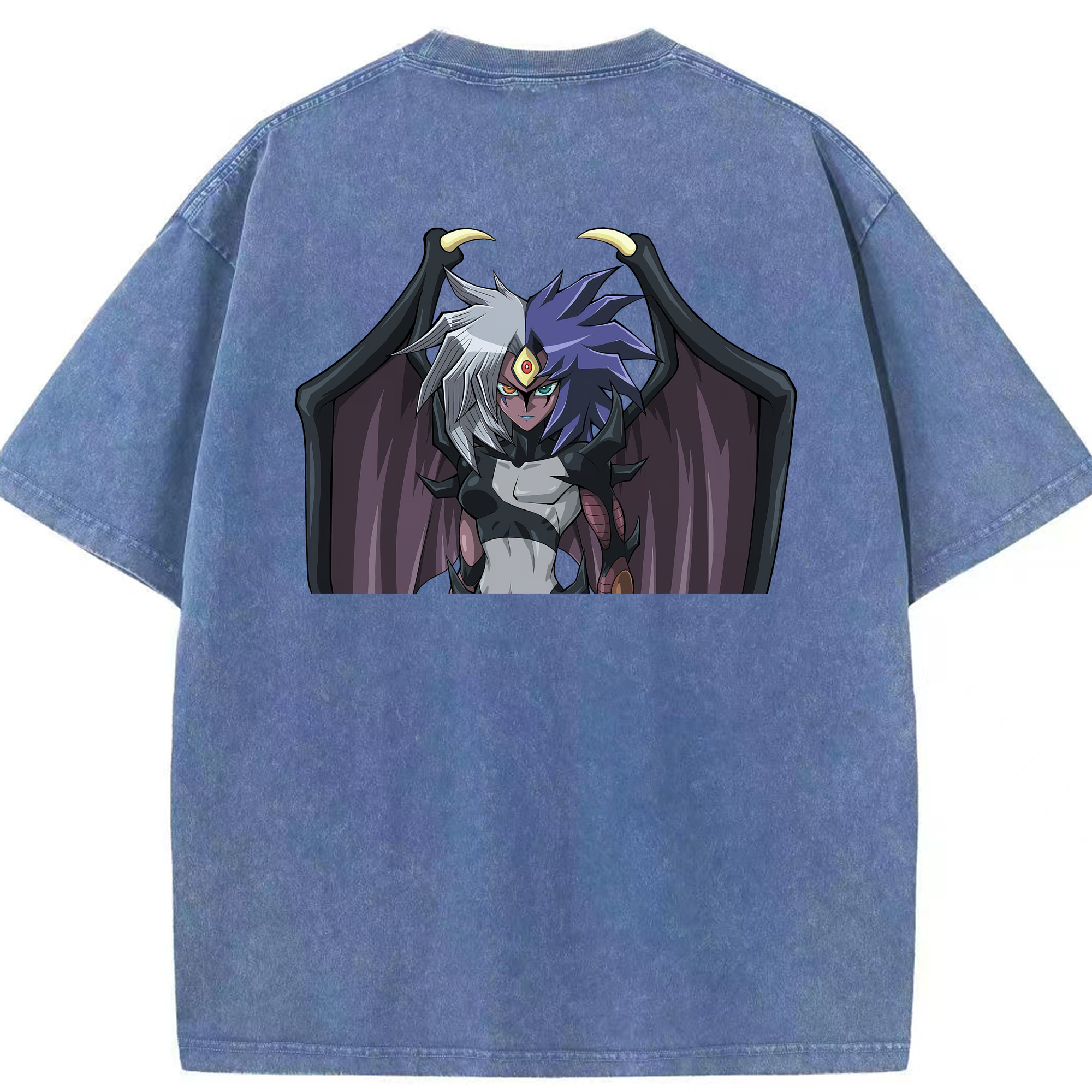 （画像用） 遊☆戯☆王 Yu-Gi-Oh! 綿100% ヴィンテージ風 半袖Tシャツ（背面プリント）