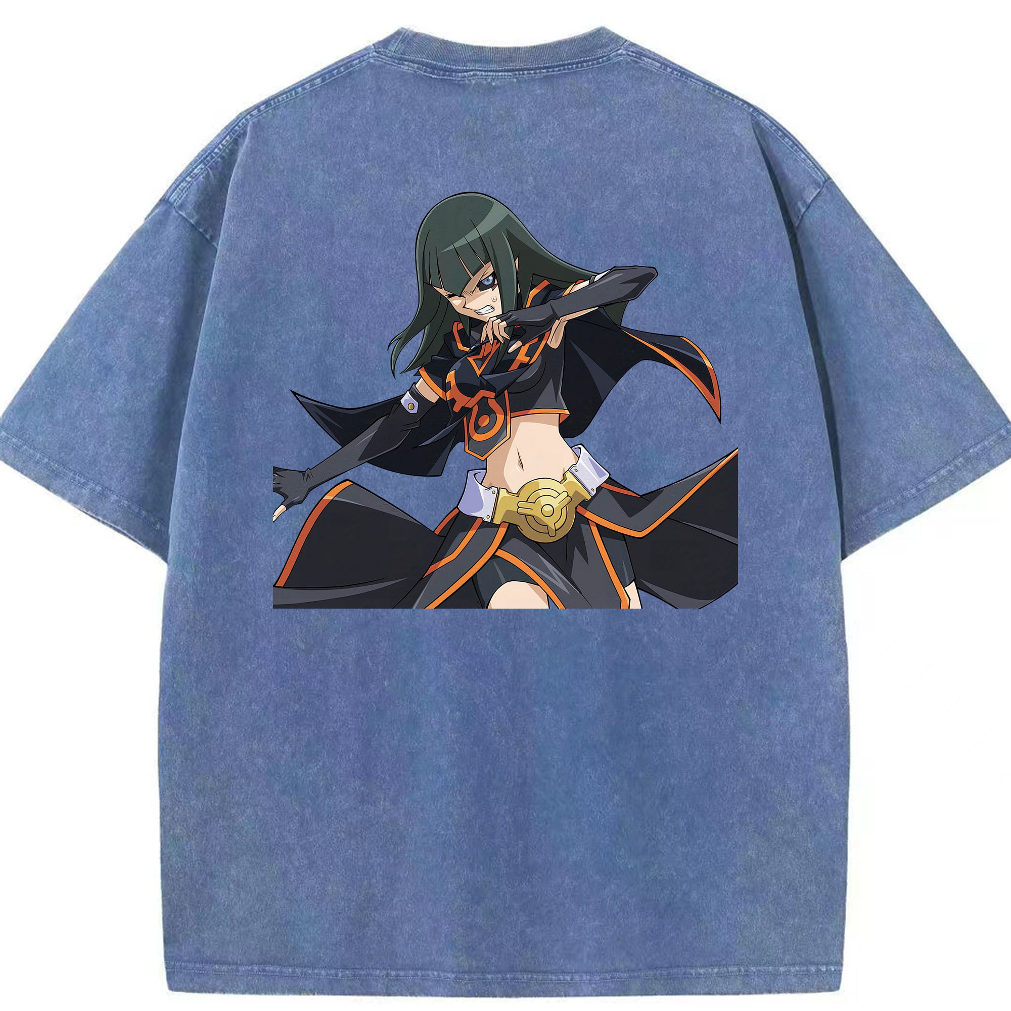 （画像用） 遊☆戯☆王 Yu-Gi-Oh! 綿100% ヴィンテージ風 半袖Tシャツ（背面プリント）