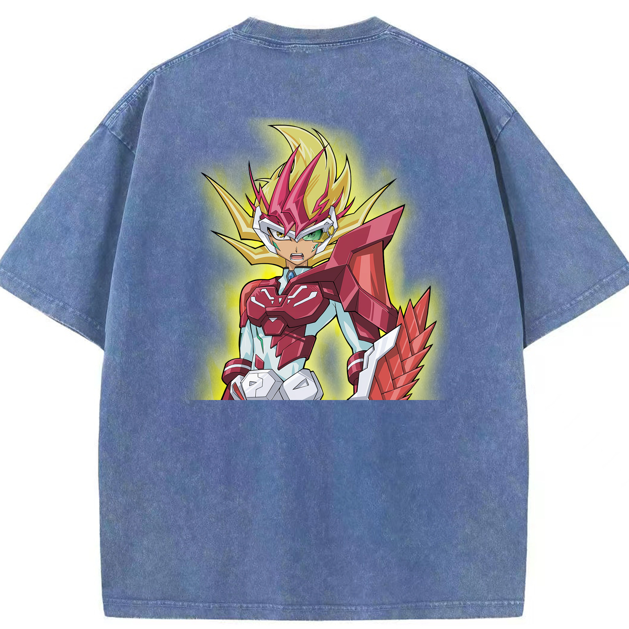 （画像用） 遊☆戯☆王 Yu-Gi-Oh! 綿100% ヴィンテージ風 半袖Tシャツ（背面プリント）