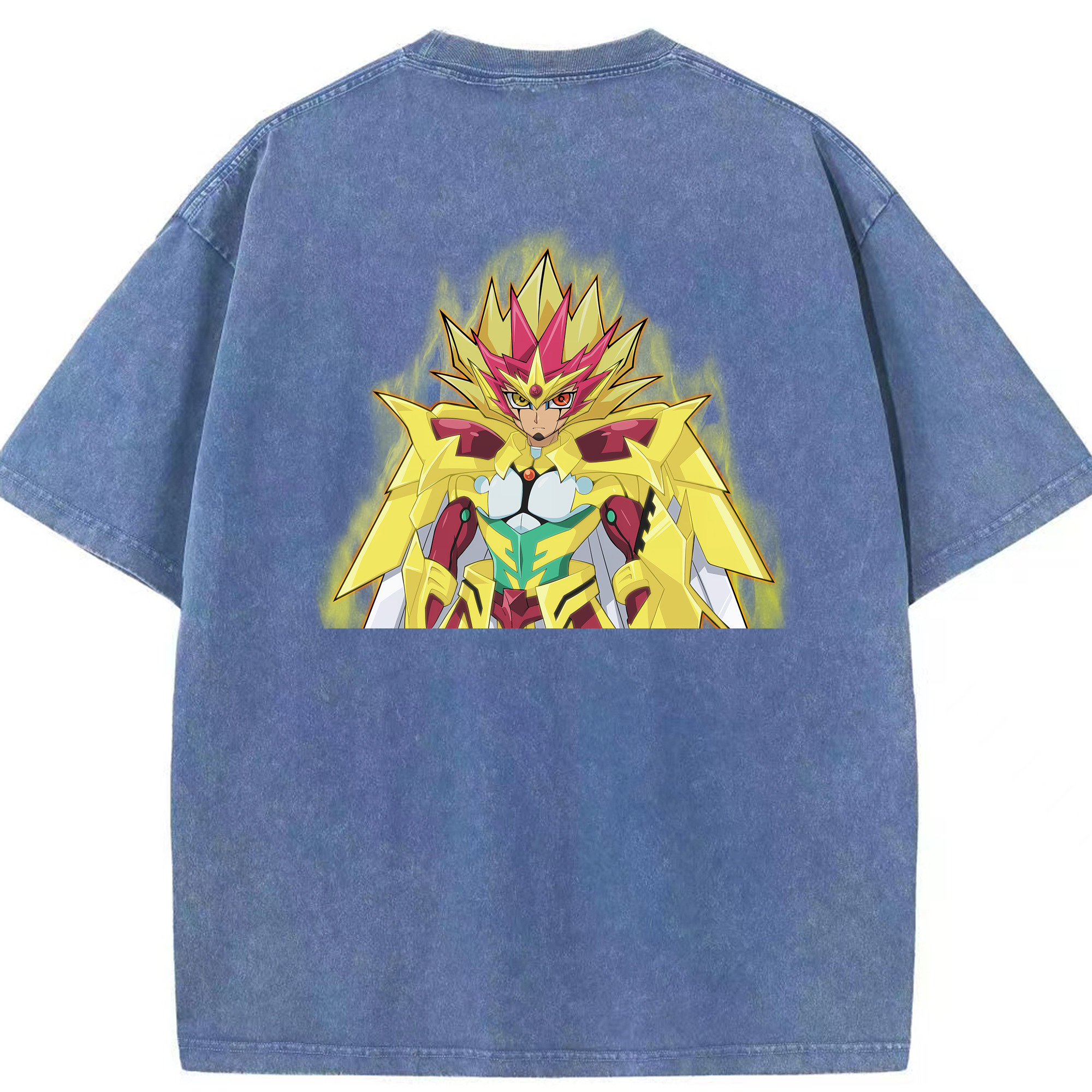 （画像用） 遊☆戯☆王 Yu-Gi-Oh! 綿100% ヴィンテージ風 半袖Tシャツ（背面プリント）