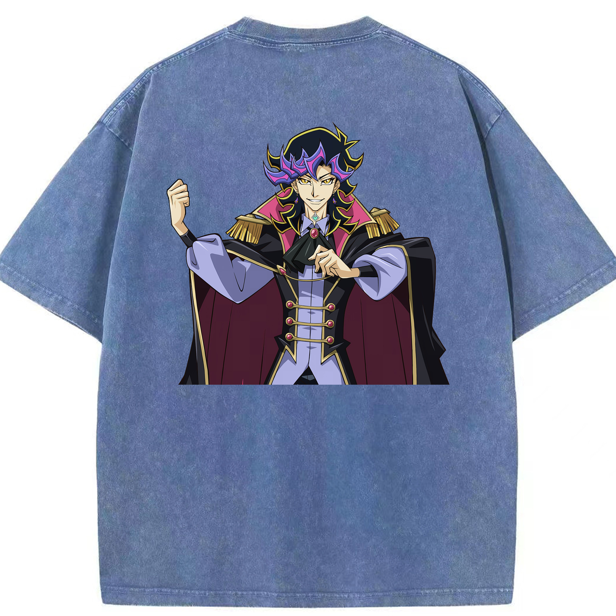 （画像用） 遊☆戯☆王 Yu-Gi-Oh! 綿100% ヴィンテージ風 半袖Tシャツ（背面プリント）
