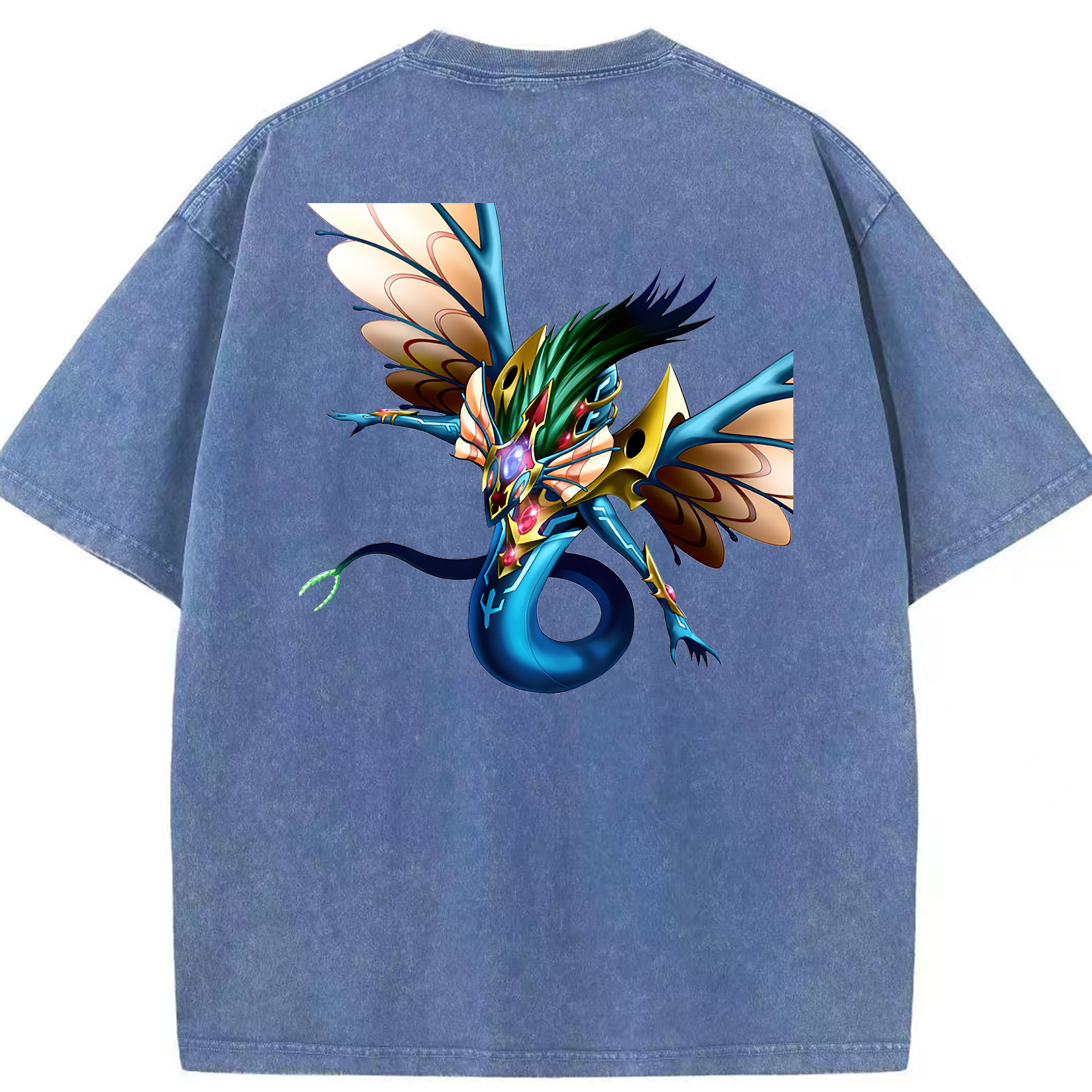 （画像用） 遊☆戯☆王 Yu-Gi-Oh! 綿100% ヴィンテージ風 半袖Tシャツ（背面プリント）