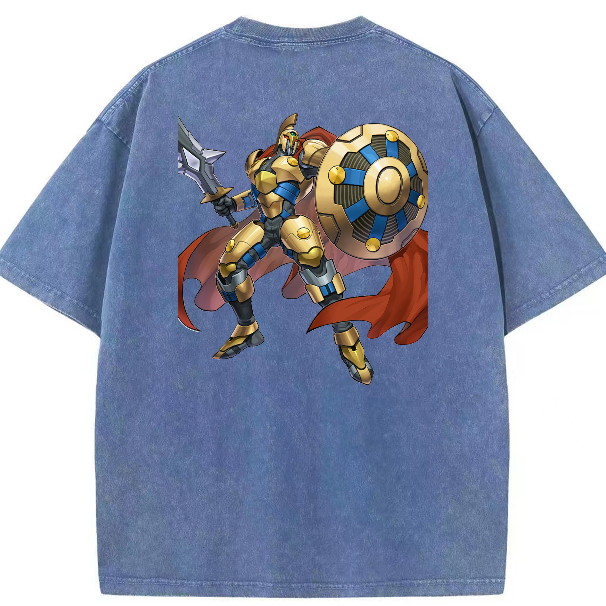 （画像用） 遊☆戯☆王 Yu-Gi-Oh! 綿100% ヴィンテージ風 半袖Tシャツ（背面プリント）