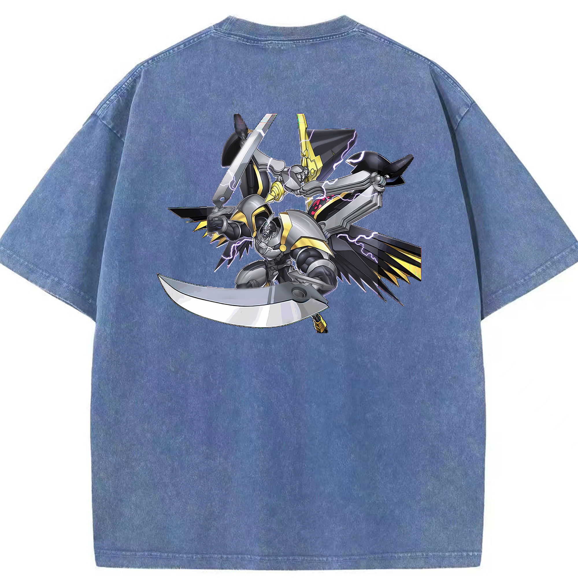 （画像用） 遊☆戯☆王 Yu-Gi-Oh! 綿100% ヴィンテージ風 半袖Tシャツ（背面プリント）