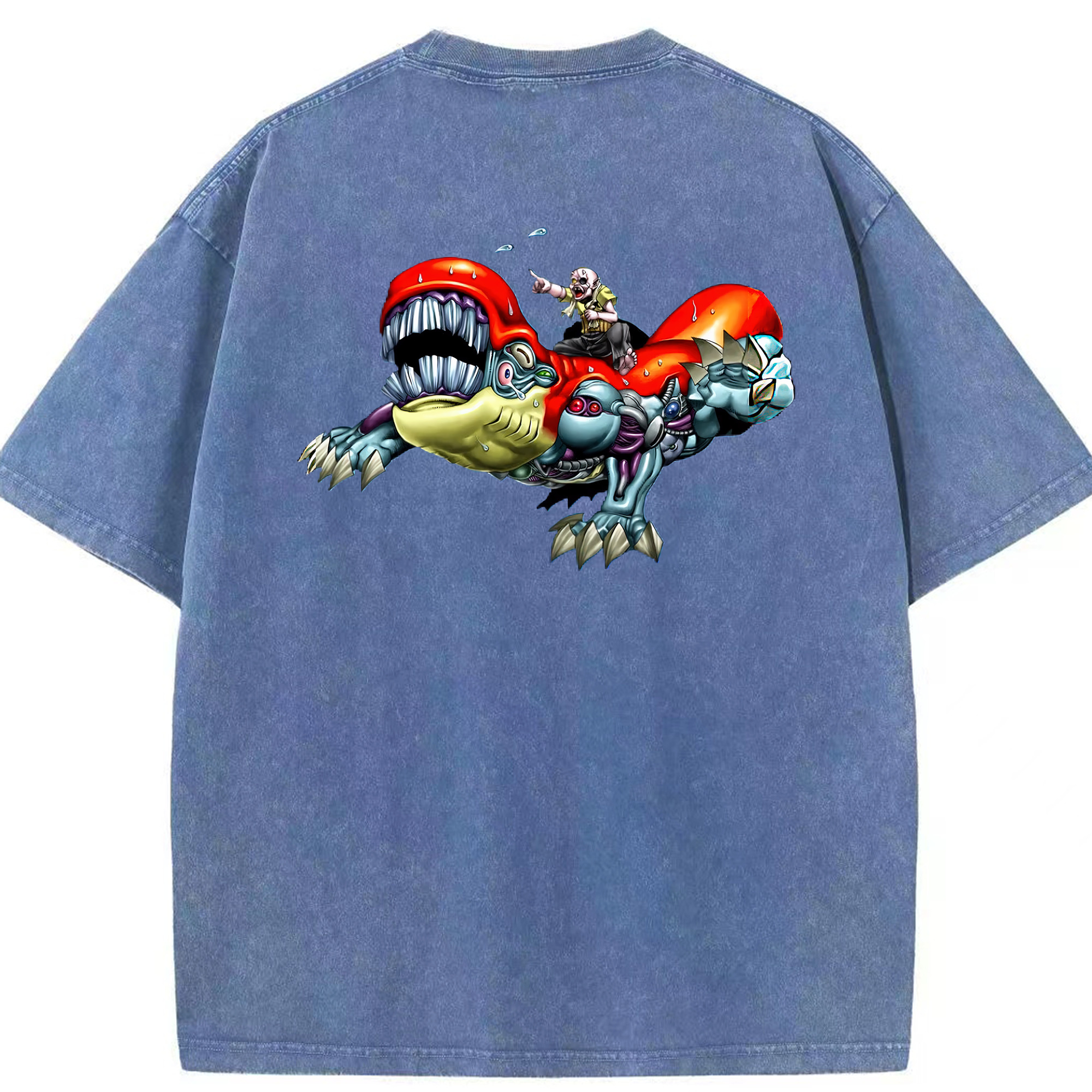 （画像用） 遊☆戯☆王 Yu-Gi-Oh! 綿100% ヴィンテージ風 半袖Tシャツ（背面プリント）
