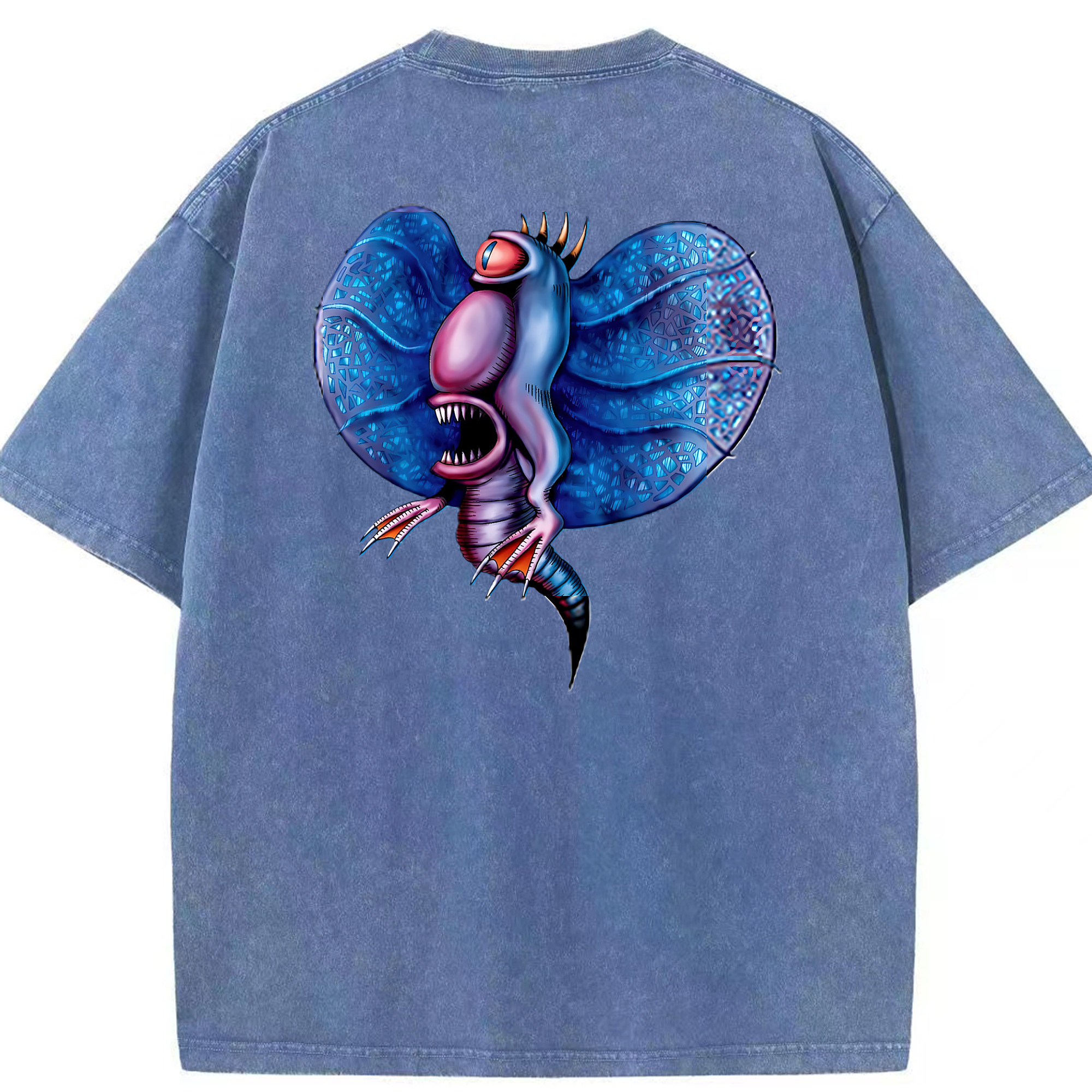 （画像用） 遊☆戯☆王 Yu-Gi-Oh! 綿100% ヴィンテージ風 半袖Tシャツ（背面プリント）