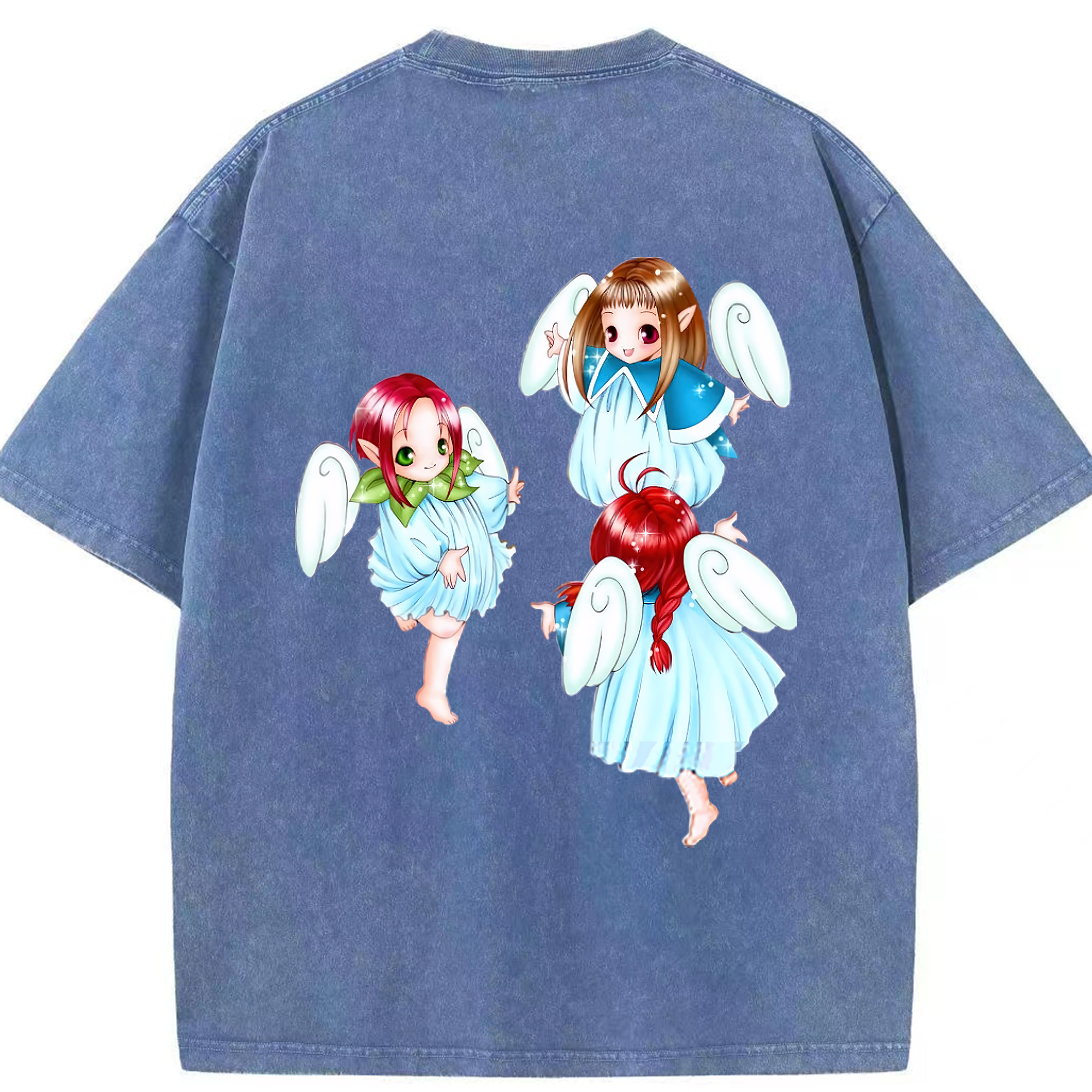 （画像用） 遊☆戯☆王 Yu-Gi-Oh! 綿100% ヴィンテージ風 半袖Tシャツ（背面プリント）