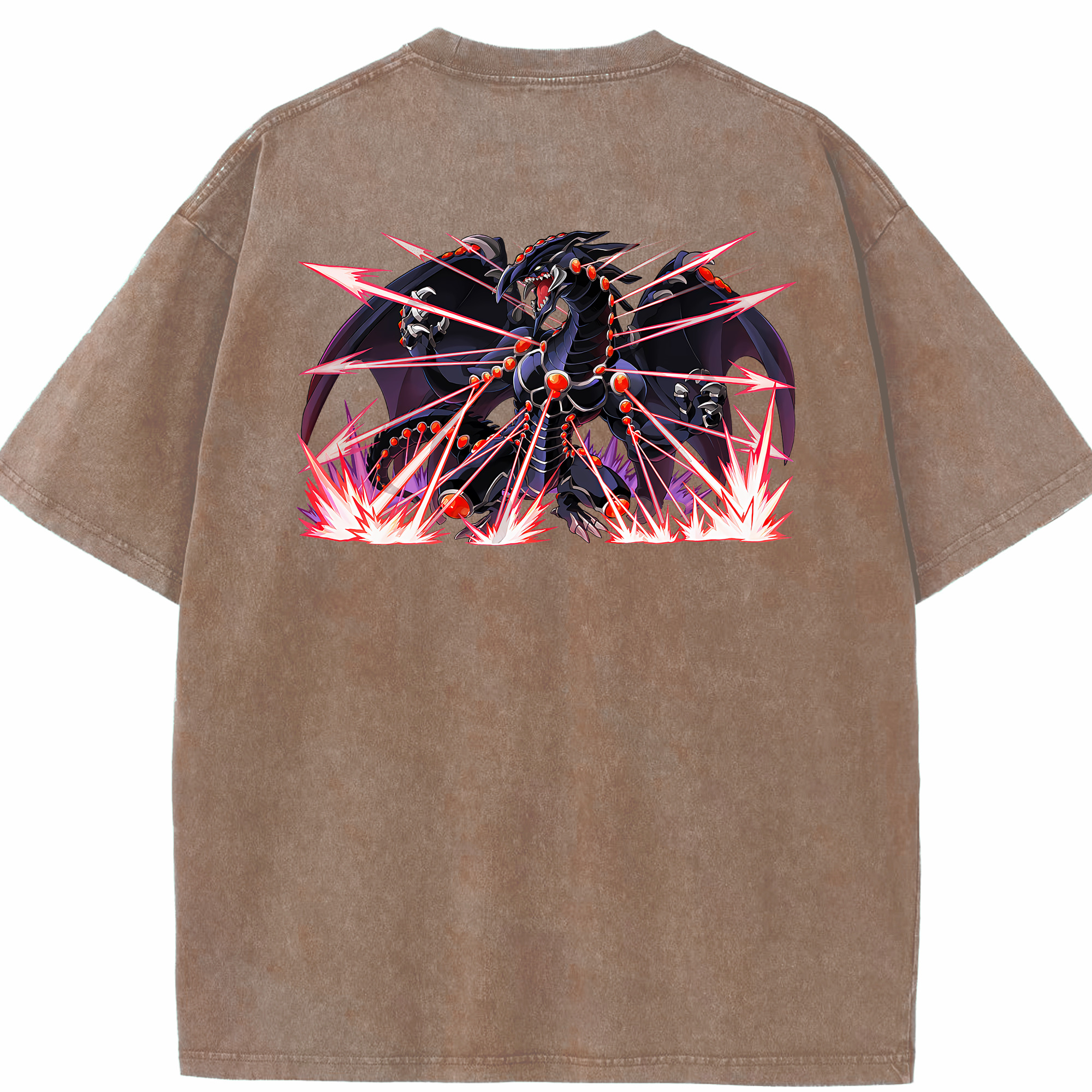 （画像用） 遊☆戯☆王 Yu-Gi-Oh! 綿100% ヴィンテージ風 半袖Tシャツ（背面プリント）